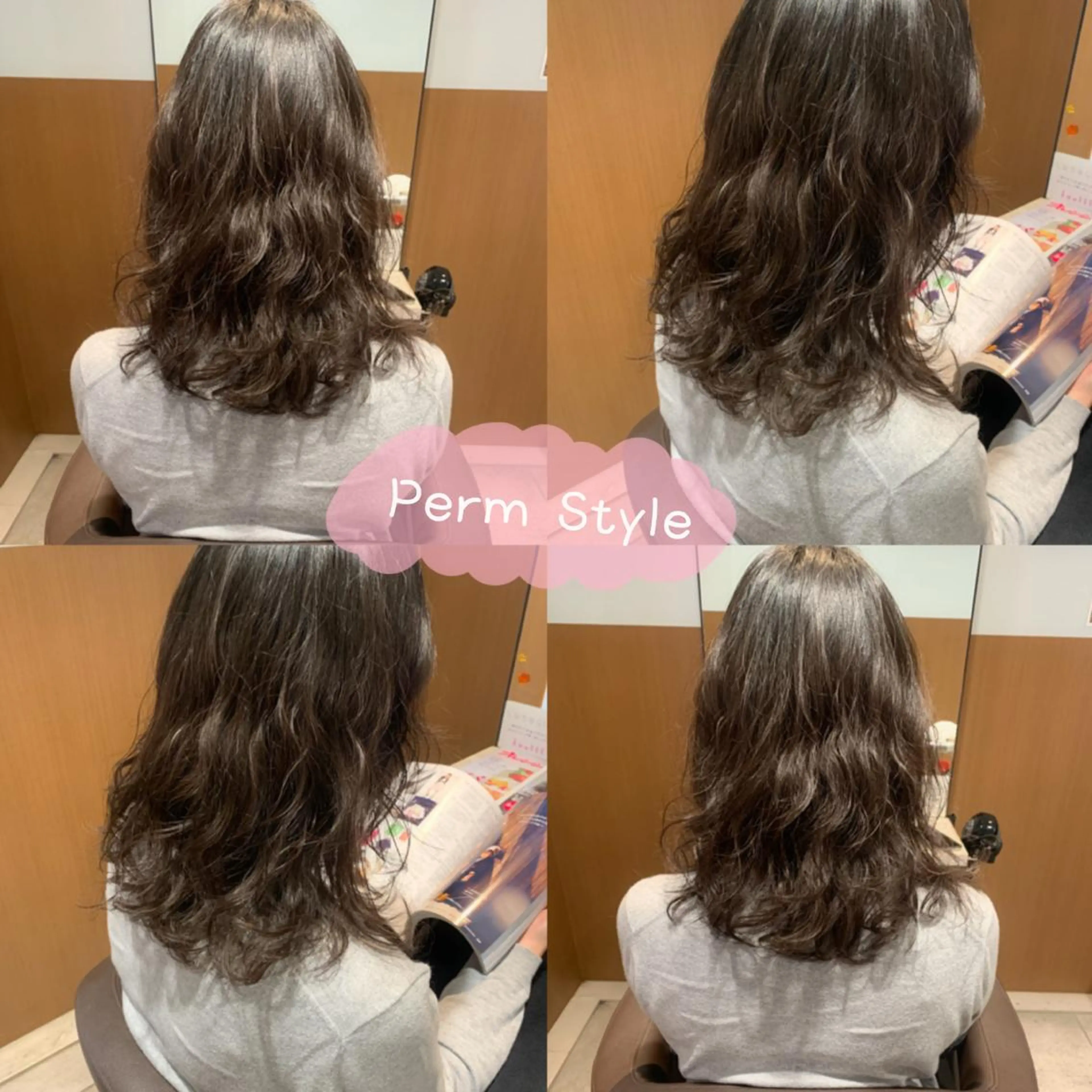 ミディアム パーマ カット パーマ mako🌷ミニモ 限定クーポン多数🆕のヘアスタイル