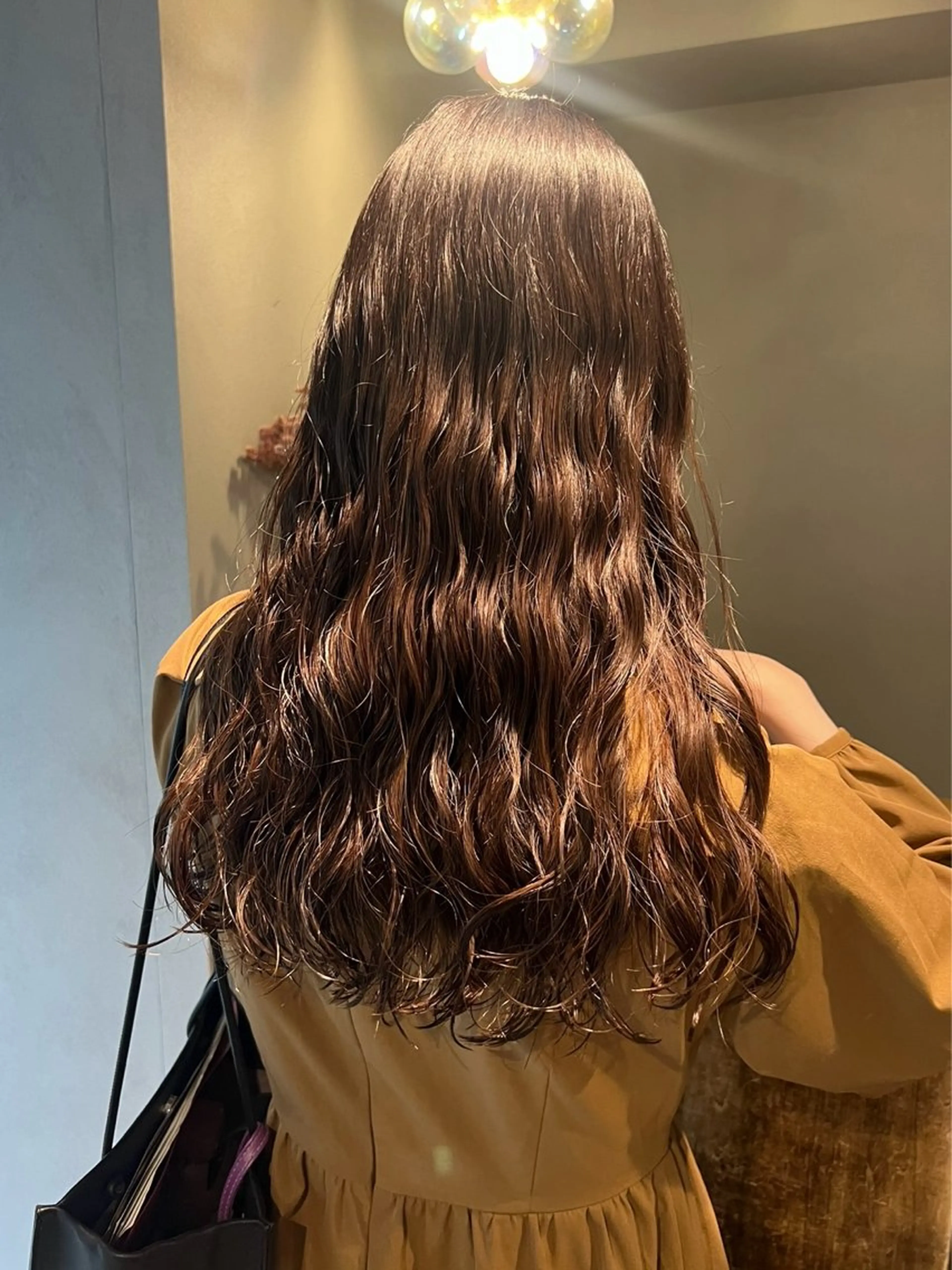 セミロング カラー パーマ カット ヘアカラー パーマ akane/ボブ /オリーブ/ブラウンのヘアスタイル