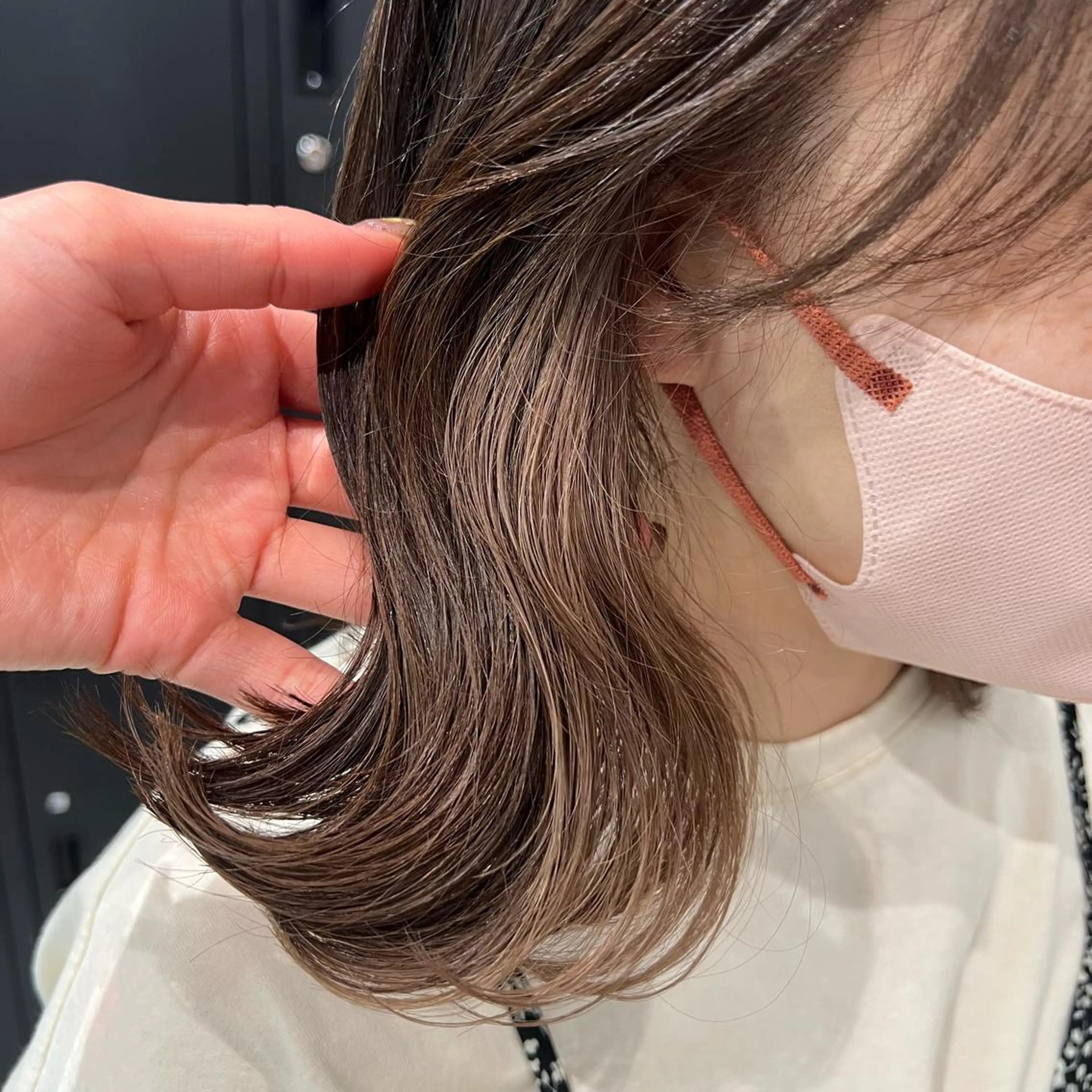 ミディアム カラー ベージュカラー カット ヘアカラー トリートメント 🌹似合わせカラー/ 酸性縮毛🌹野本麗奈のヘアスタイル