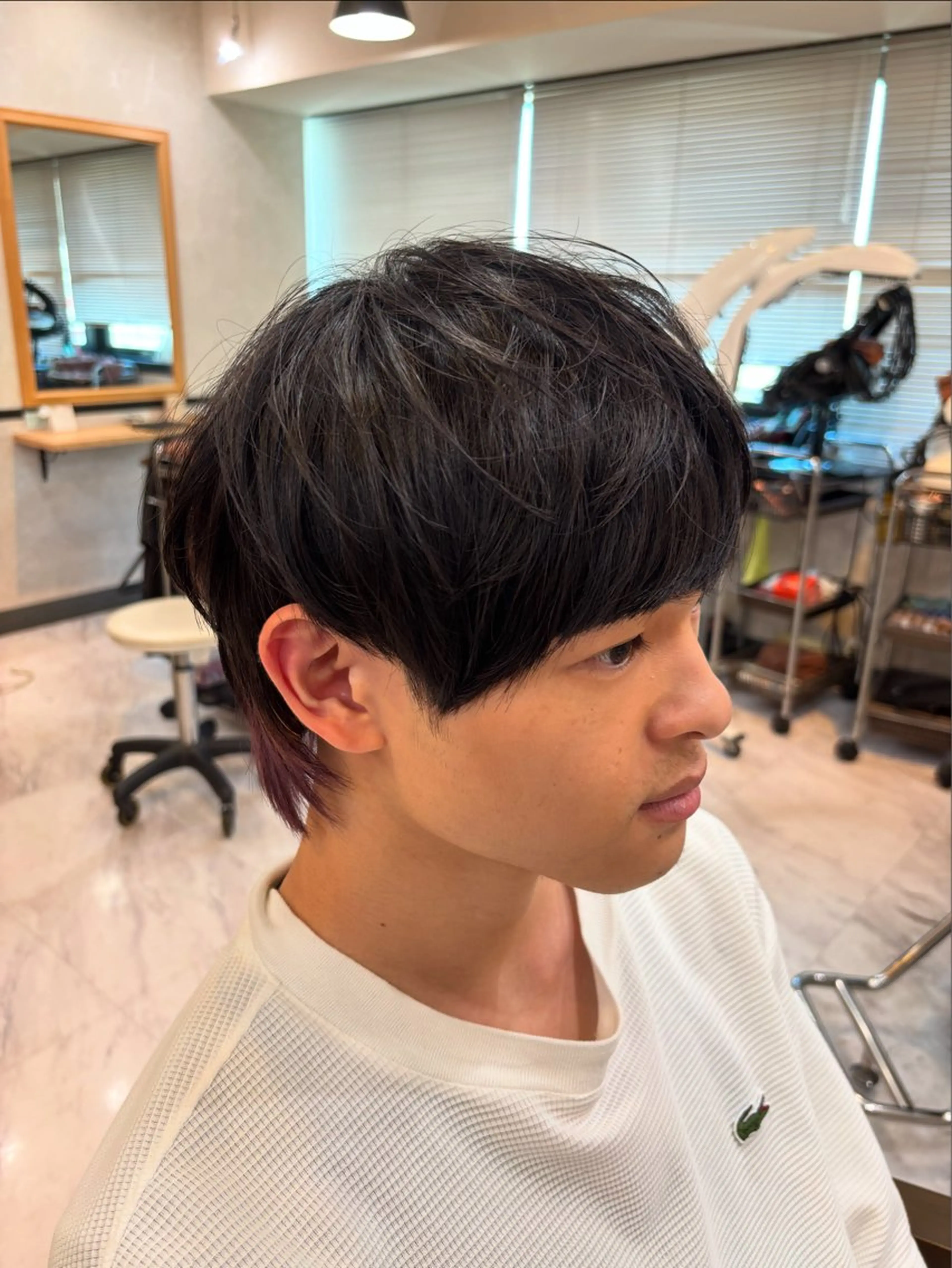 メンズ限定😎 カット💇‍♂️＋前髪、顔周り縮毛矯正🧑✨️の写真