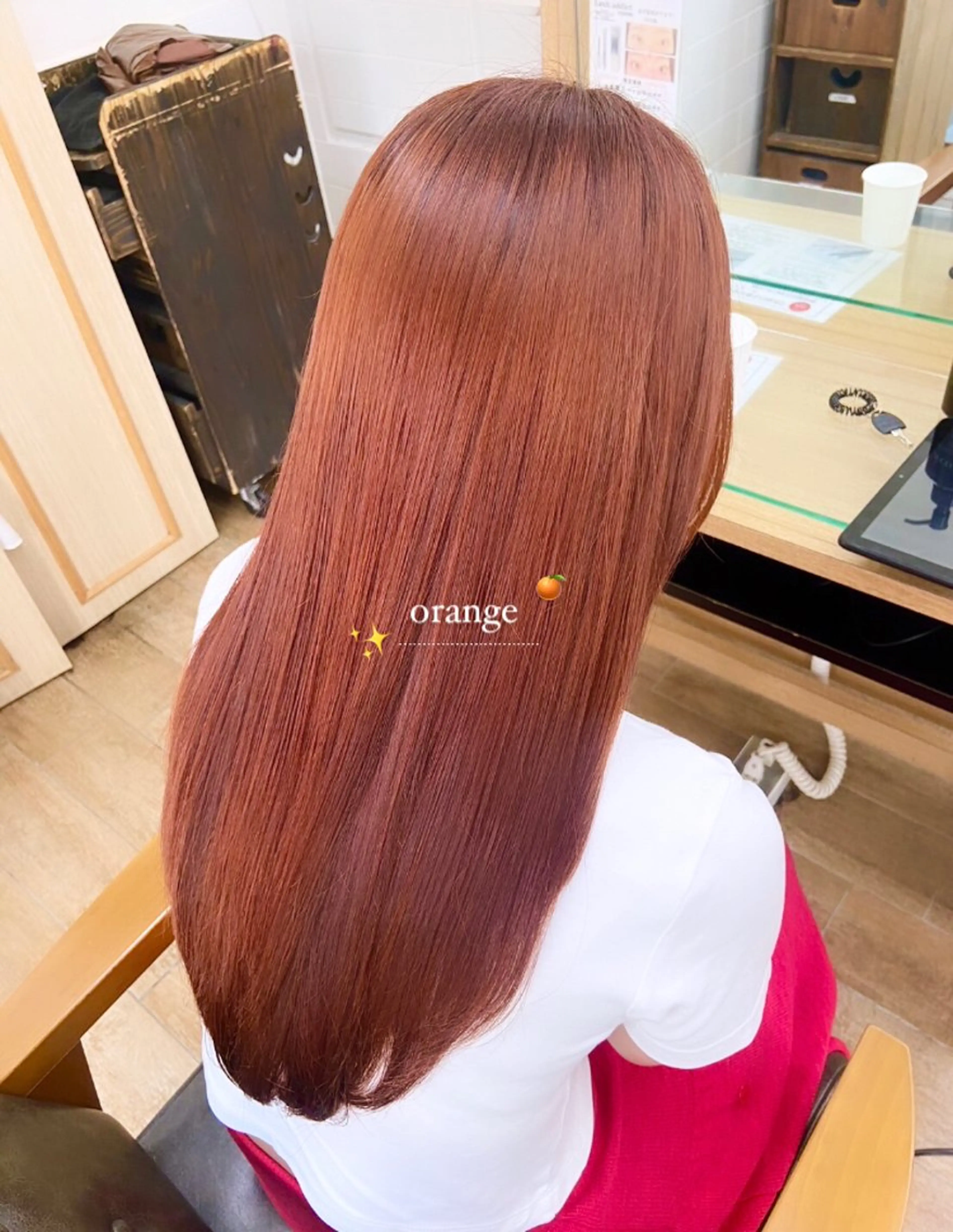 ロング カラー ヘアカラー ミルクティーベージュ /レイヤー/セイナのヘアスタイル