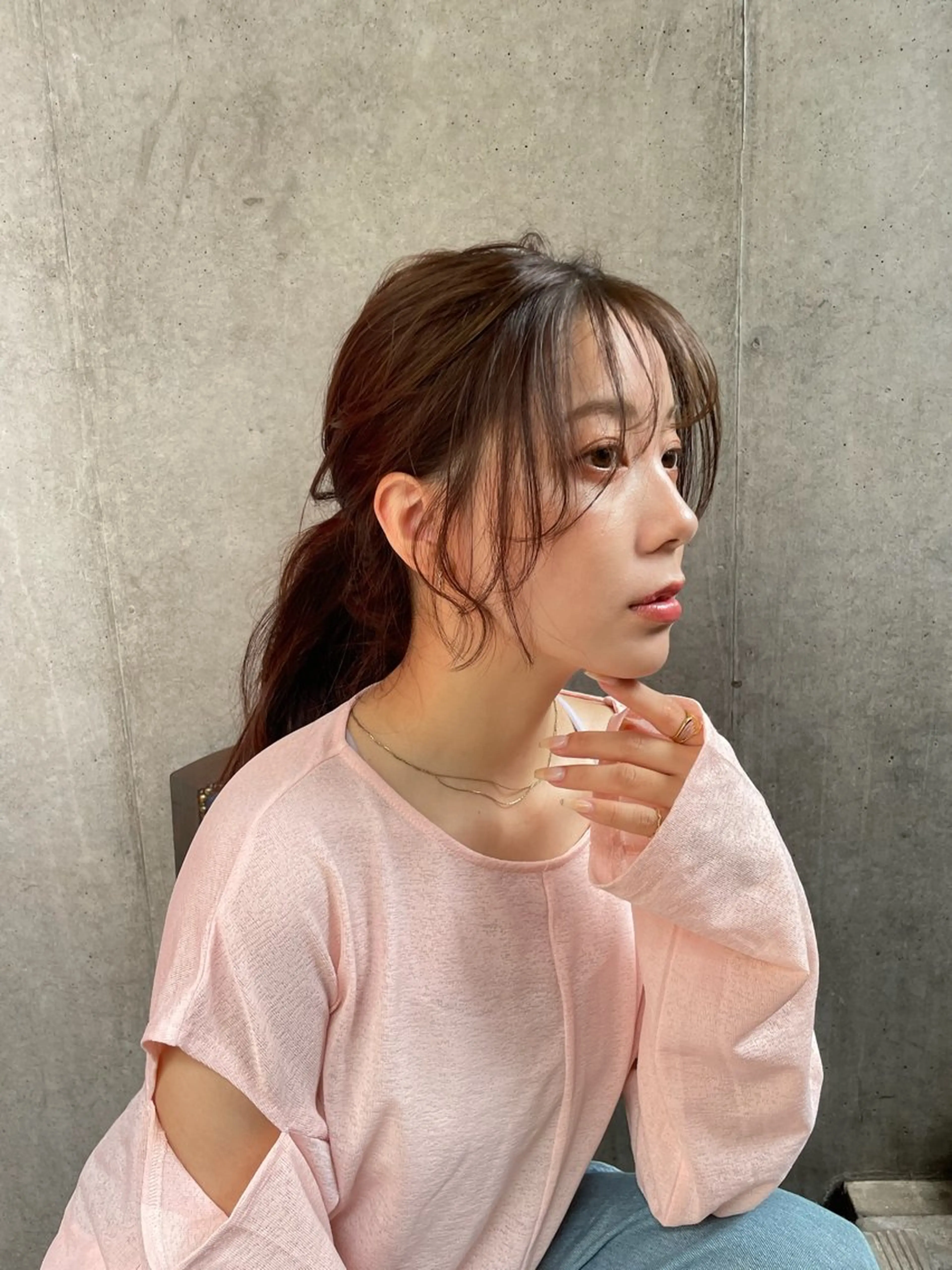 ミディアム カラー ヘアアレンジ 髪質改善/縮毛/新宿 🫧SUZUKA🫧のヘアスタイル