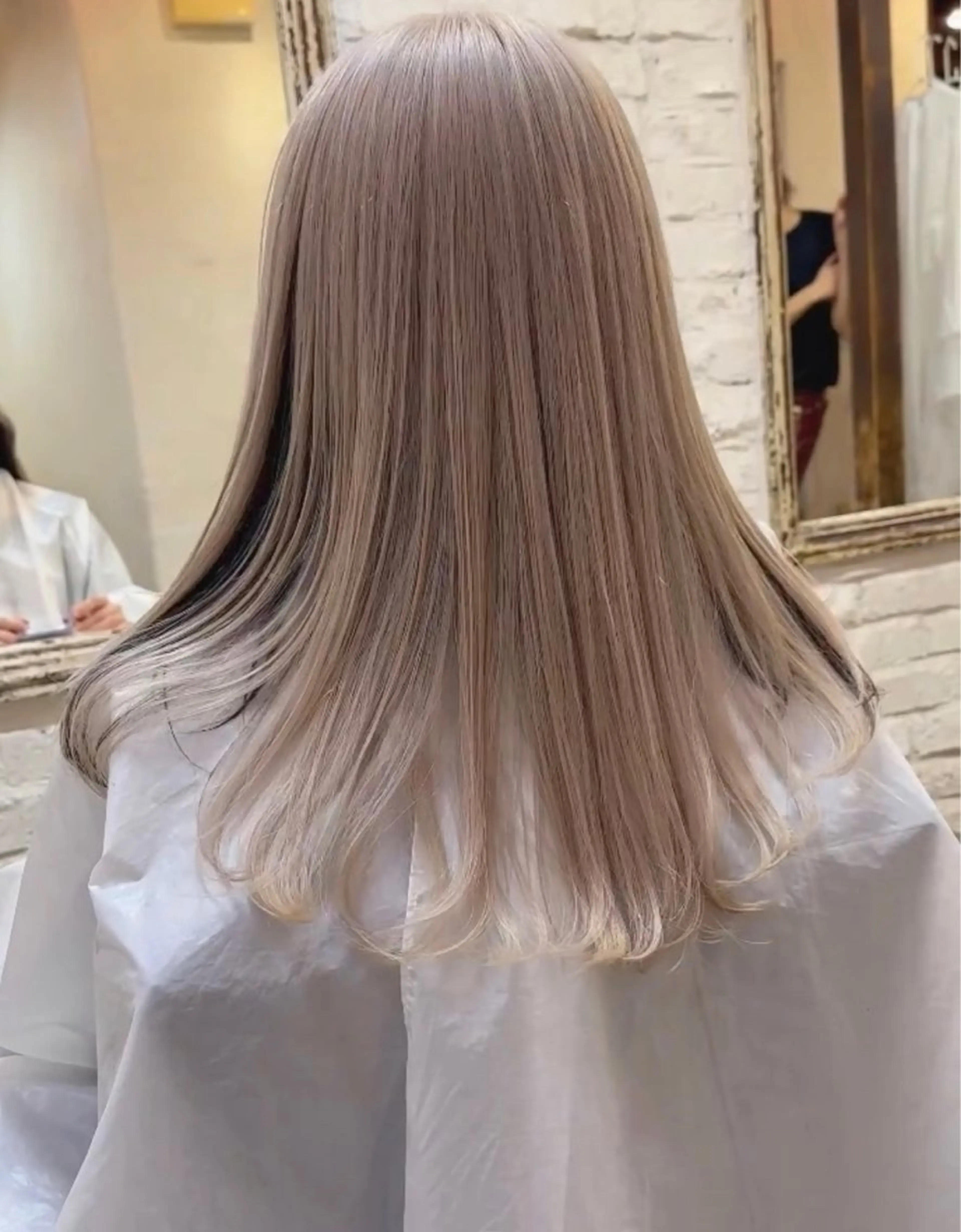 ロング ヘアカラー ショートカット いちば　ゆなのヘアスタイル