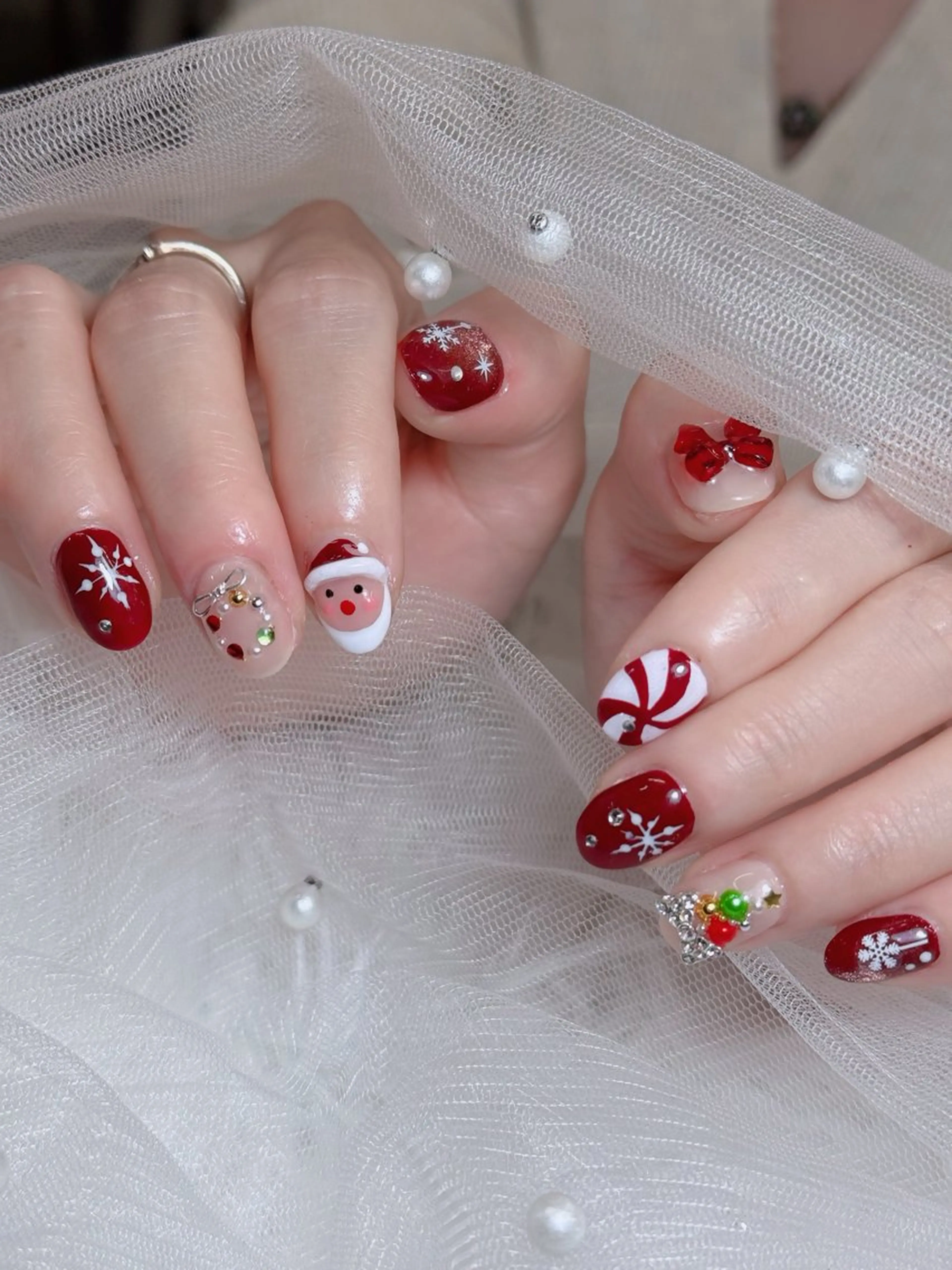 ネイル オーロラネイル チークネイル フットネイル フレンチネイル ハロウィン ハンドネイル Lumi Nail 新大久保3‘のネイルデザイン