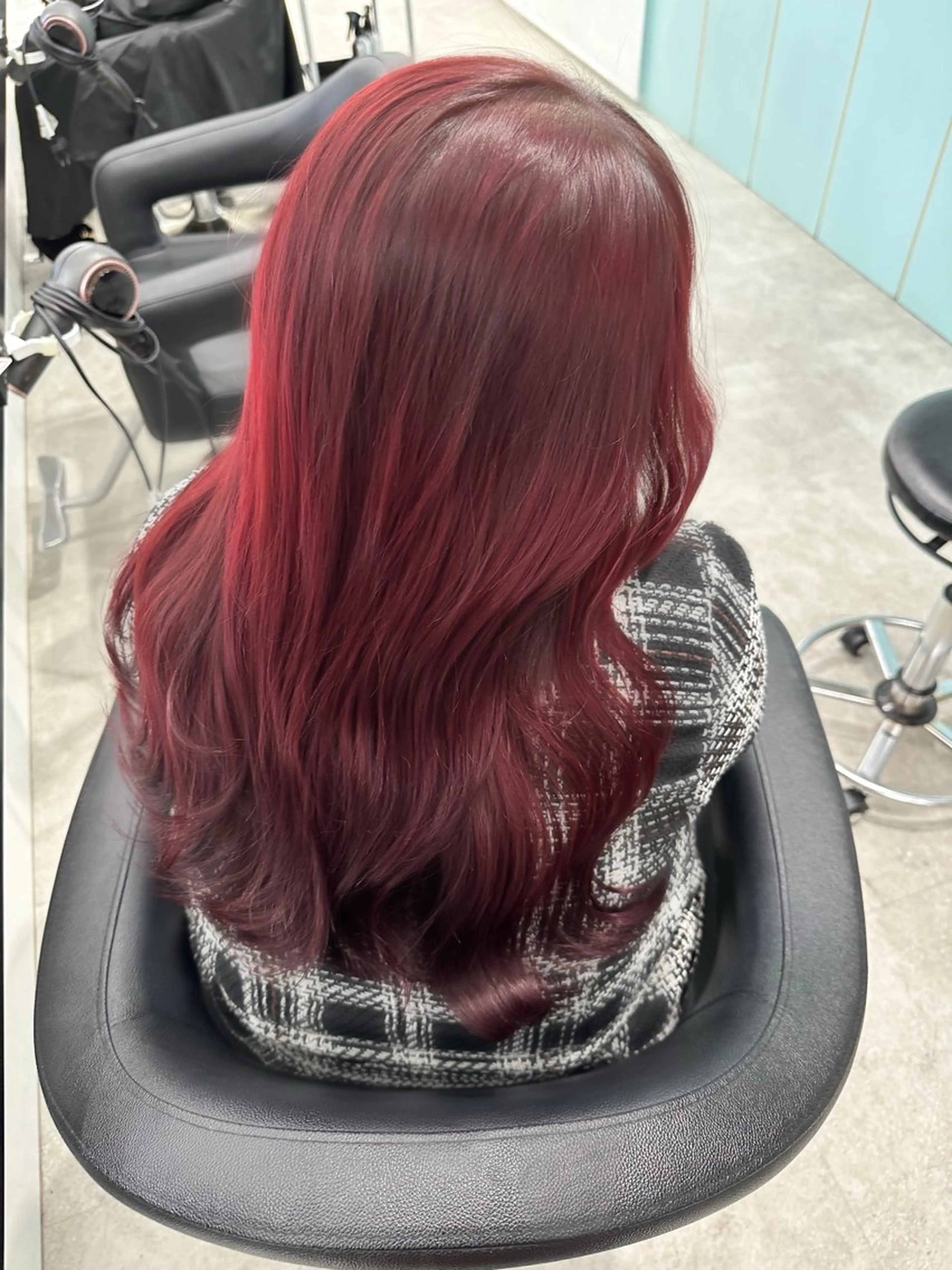 セミロング カラー カット ヘアカラー 🍒ワイン系 ウルフカット🍒拓未のヘアスタイル