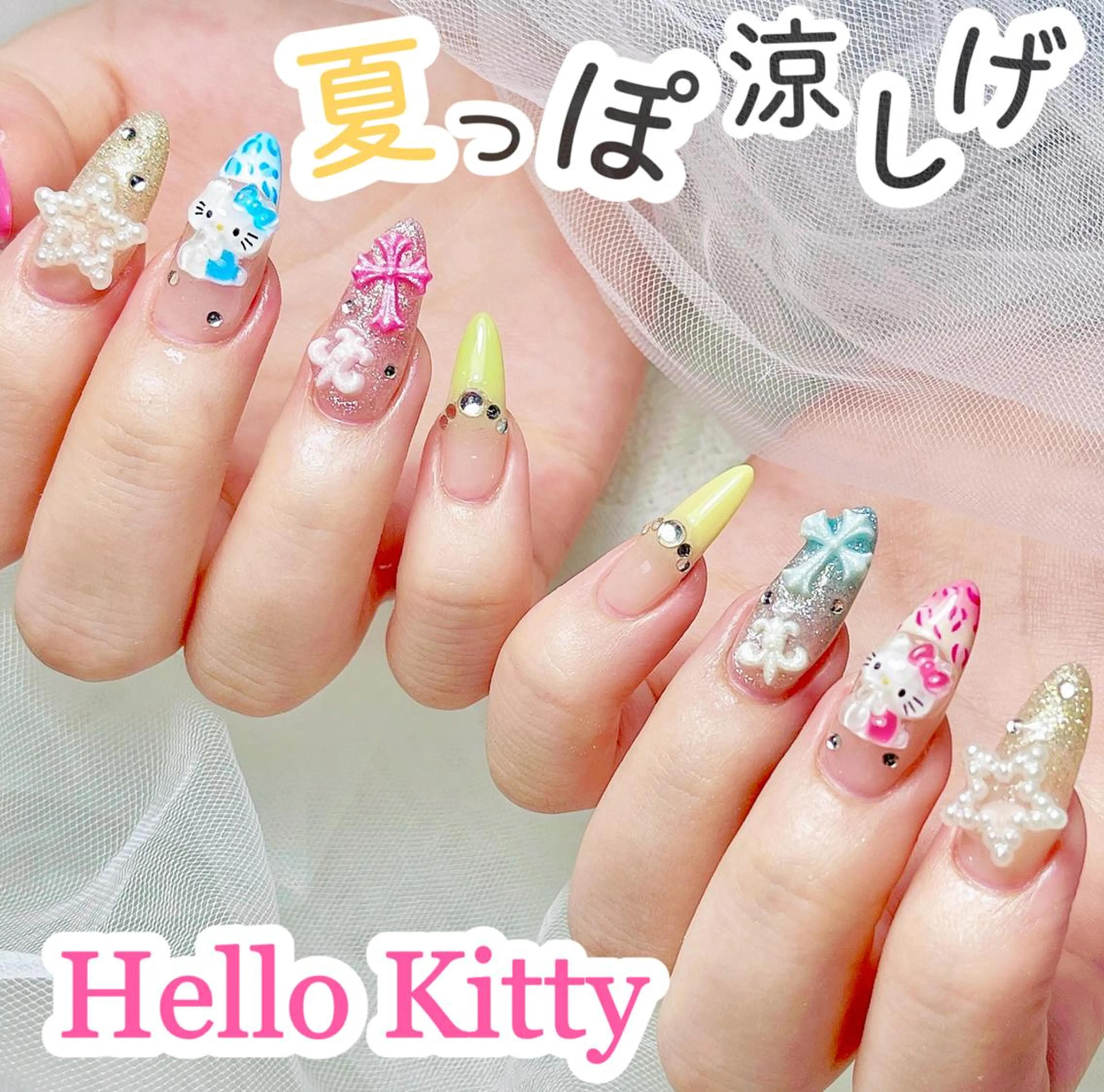 ネイル 長さ出し ワンホンネイル ハンドネイル 💗NA YUKI NAIL💗のネイルデザイン