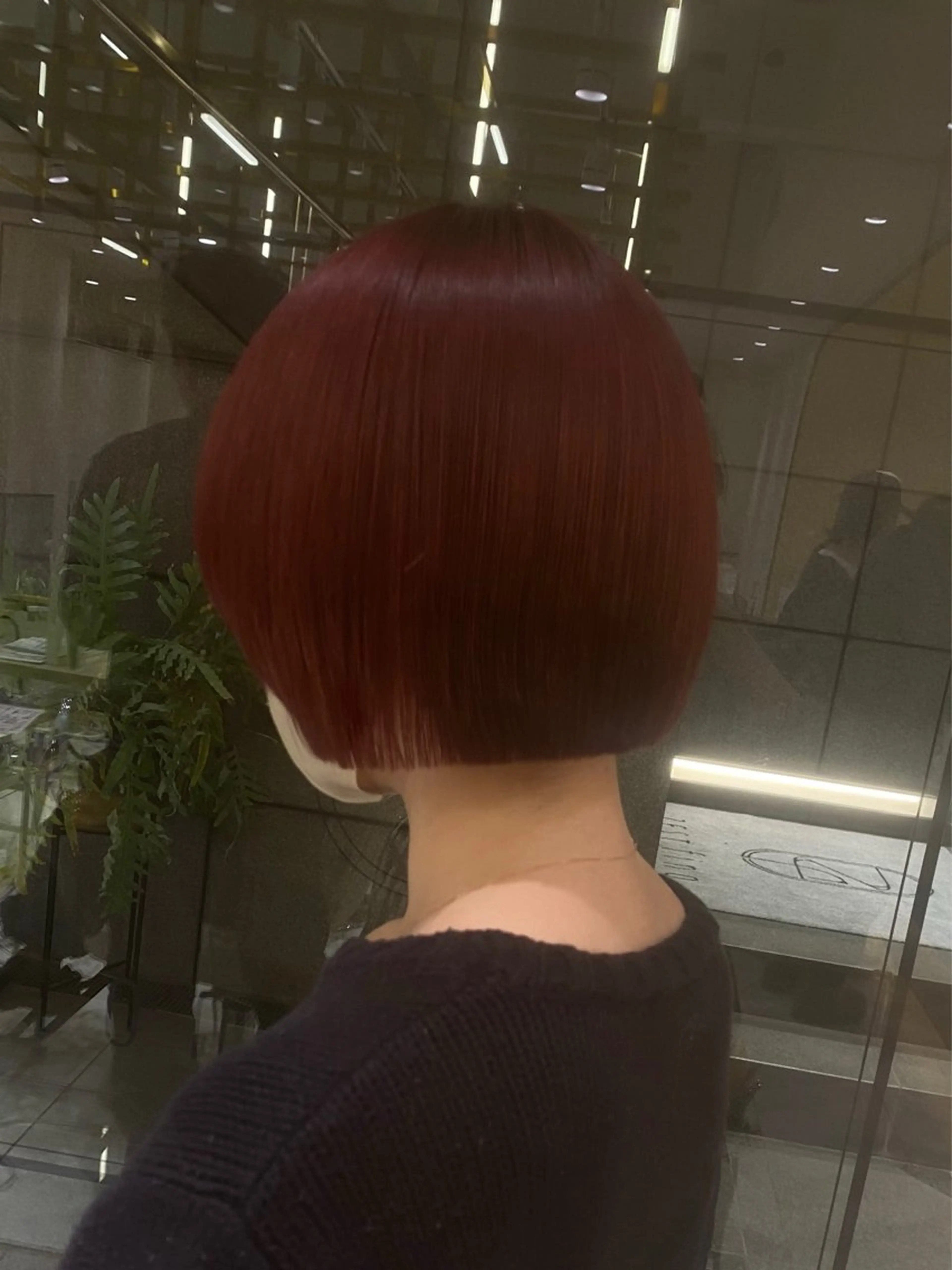 ミディアム [ ]Shiro シロ 熊谷 美容室所属・韓国系レッドカラー mikuのヘアスタイル