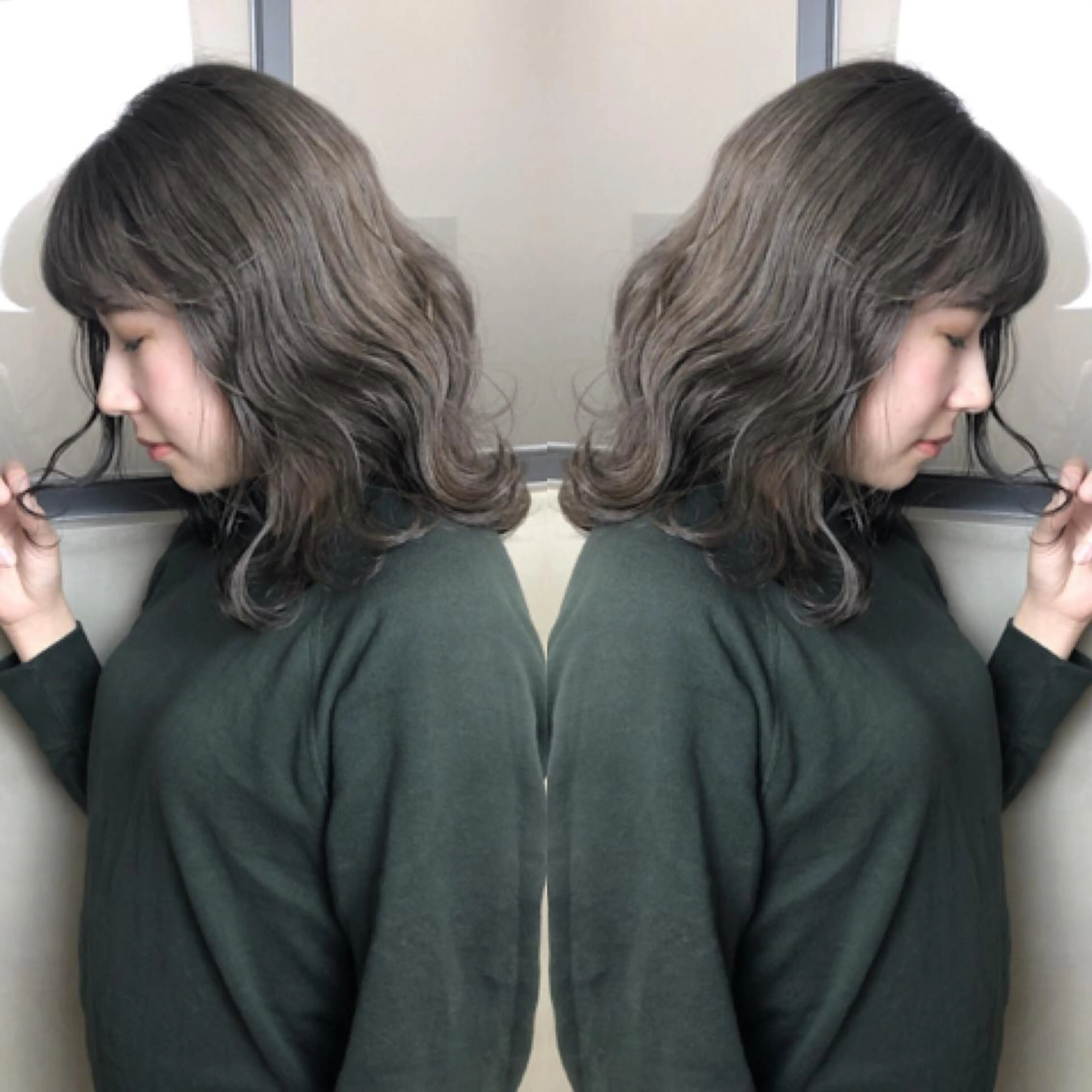 ミディアム カラー アッシュ 2nd所属・🤍2nd🤍田所 美希のヘアスタイル