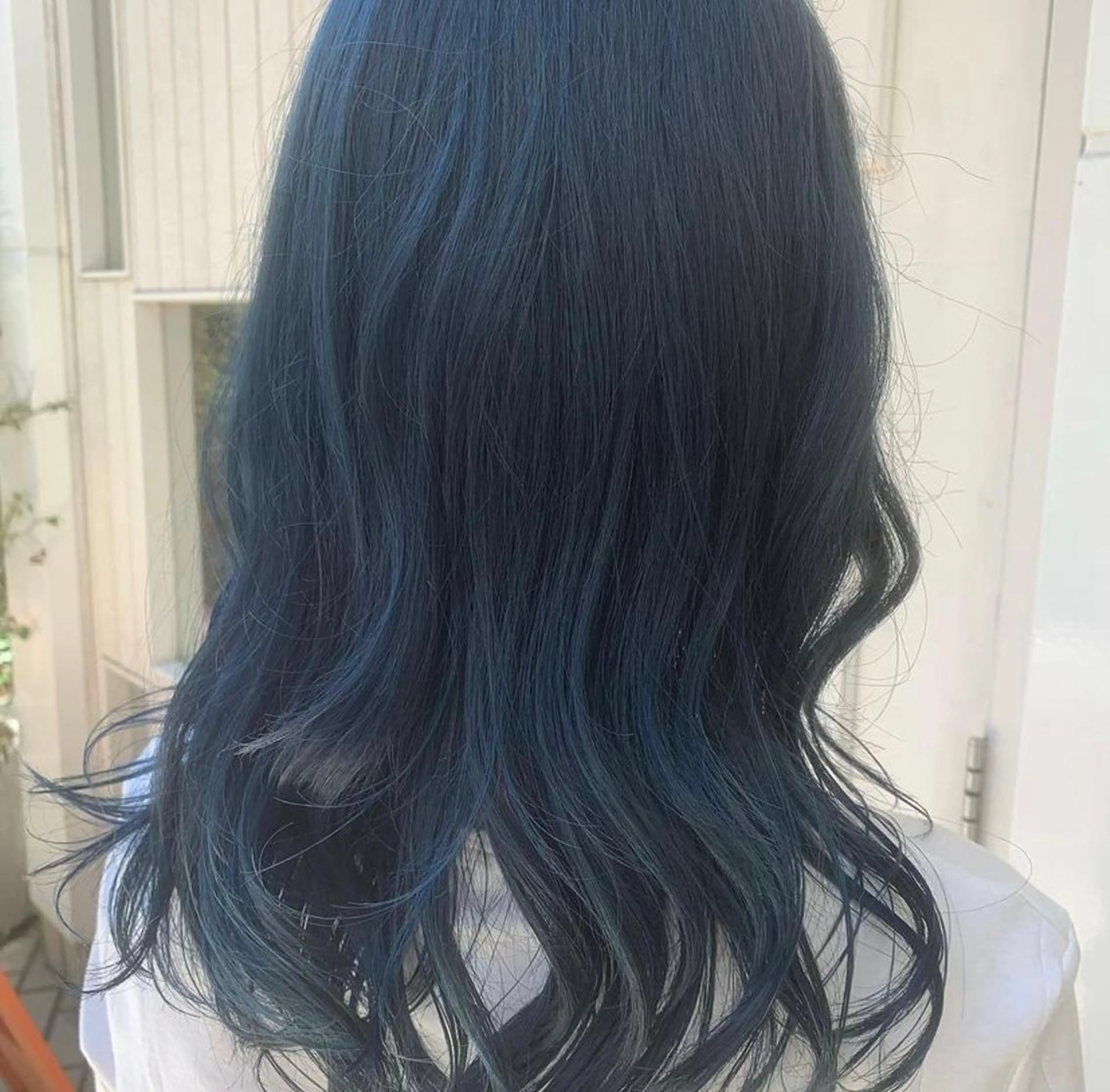 セミロング カラー アッシュ ブルーカラー 💈Blanco💈 カラー&ケア🌈のヘアスタイル