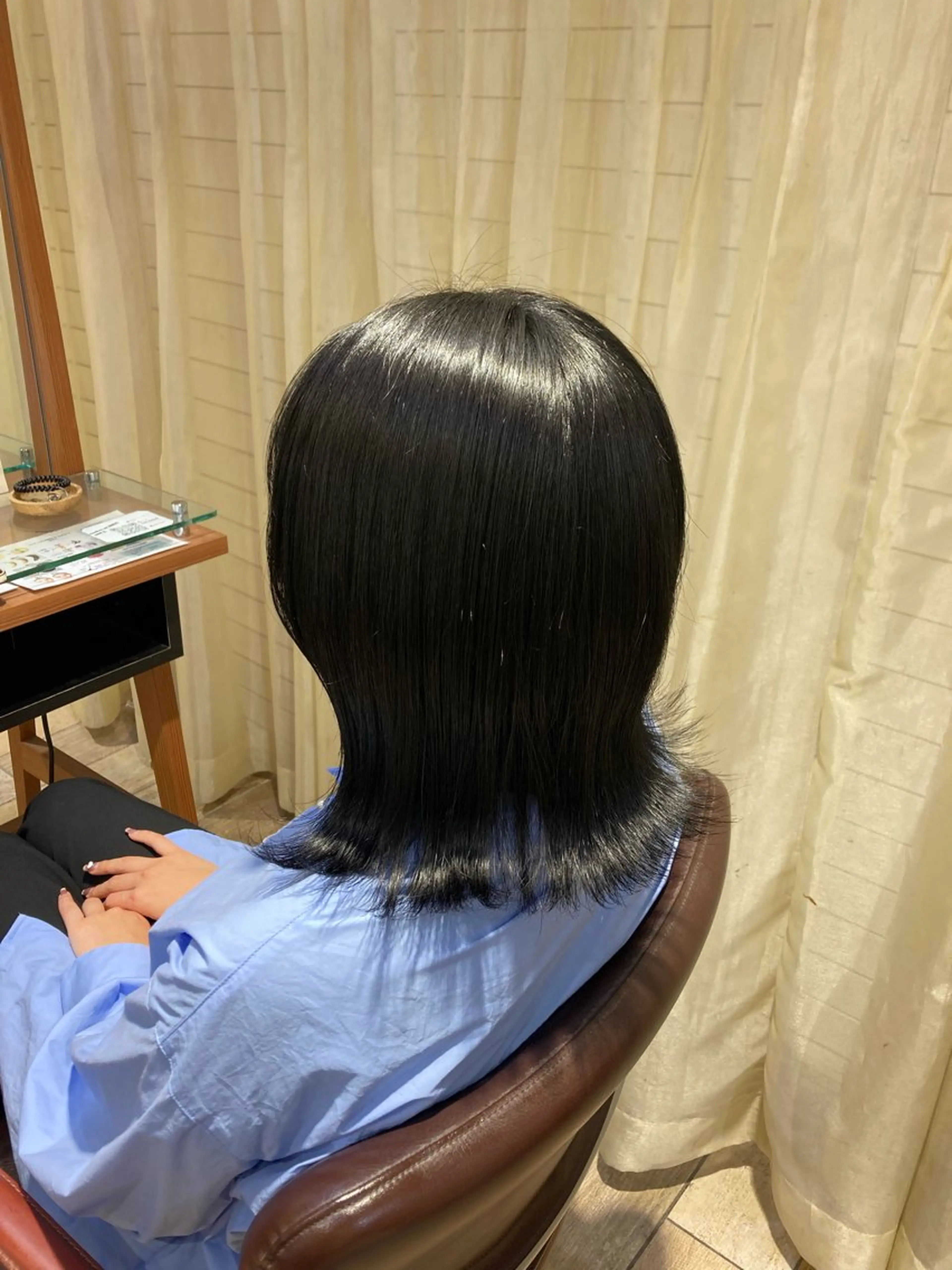 ミディアム カラー 黒髪 ショートカット 💎ゆうき💎のヘアスタイル