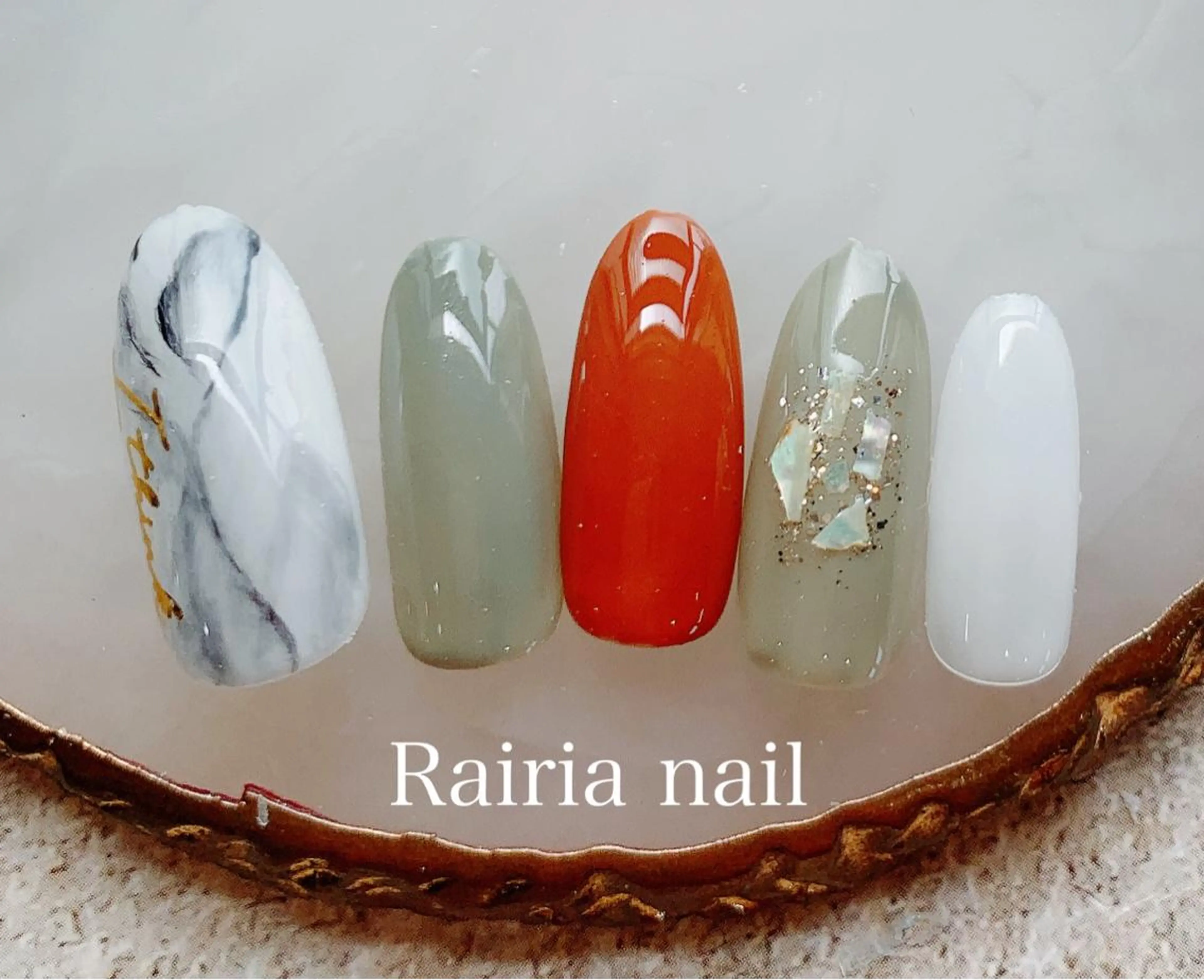 ネイル アートネイル カジュアル フラワーネイル フットネイル ジェルネイル Rairia nail本八幡店のネイルデザイン