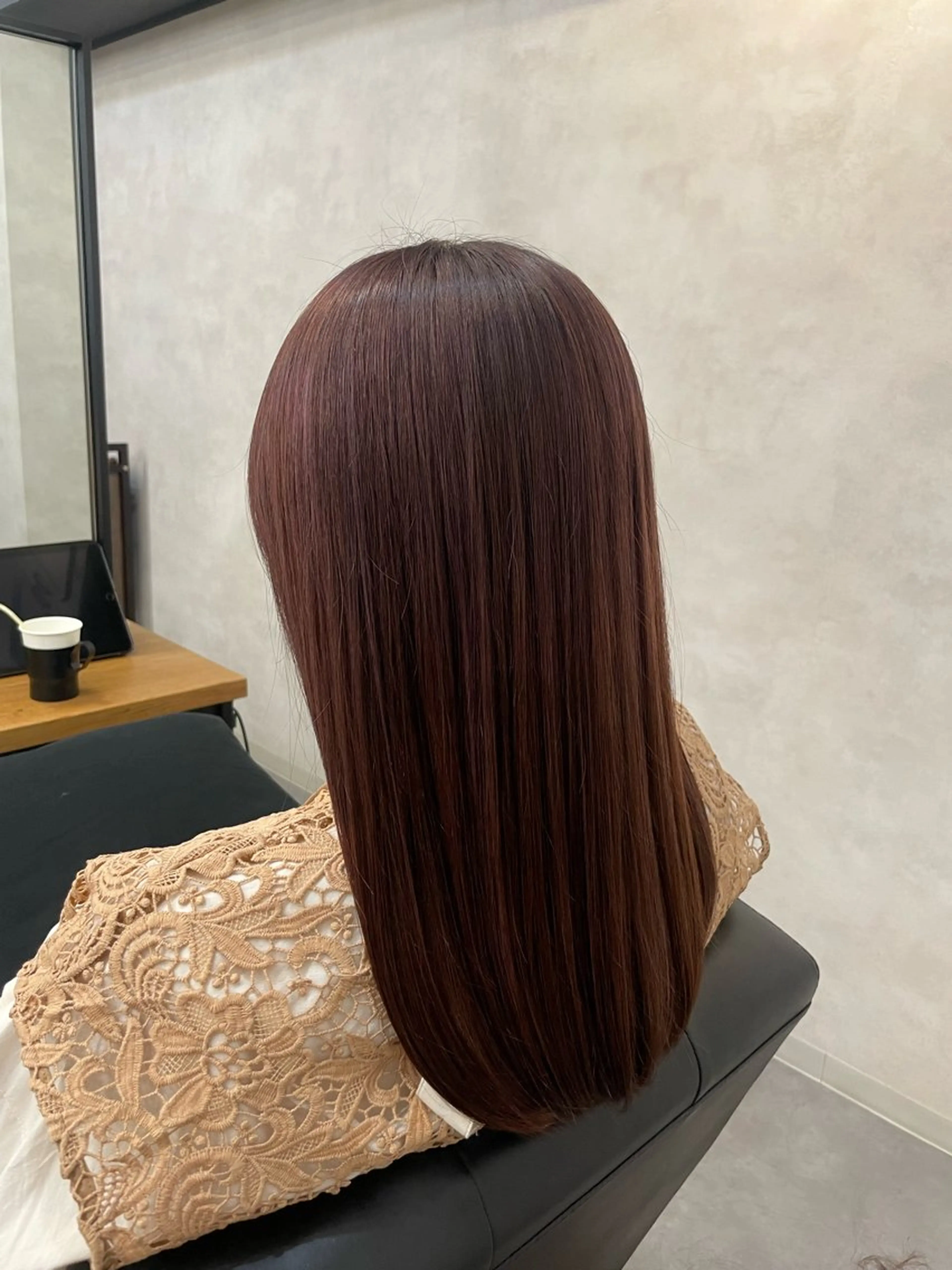 ロング カラー カット ヘアカラー トリートメント 今村 南穂のヘアスタイル