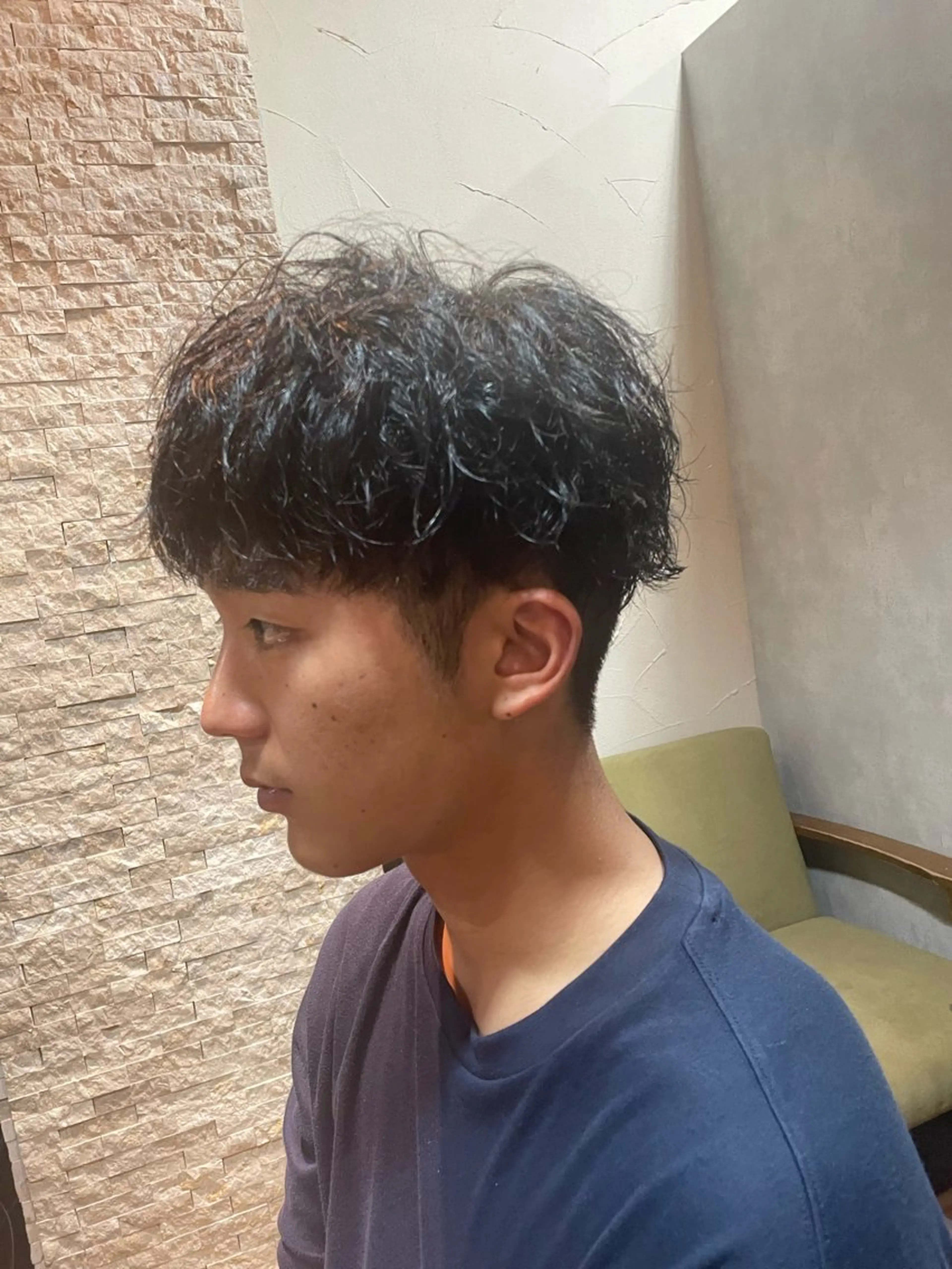 メンズ メンズパーマ カット ヘアセット フリーランスシェアサロンルレイル所属・心斎橋/メンズ /ルレイル/地形真希のヘアスタイル