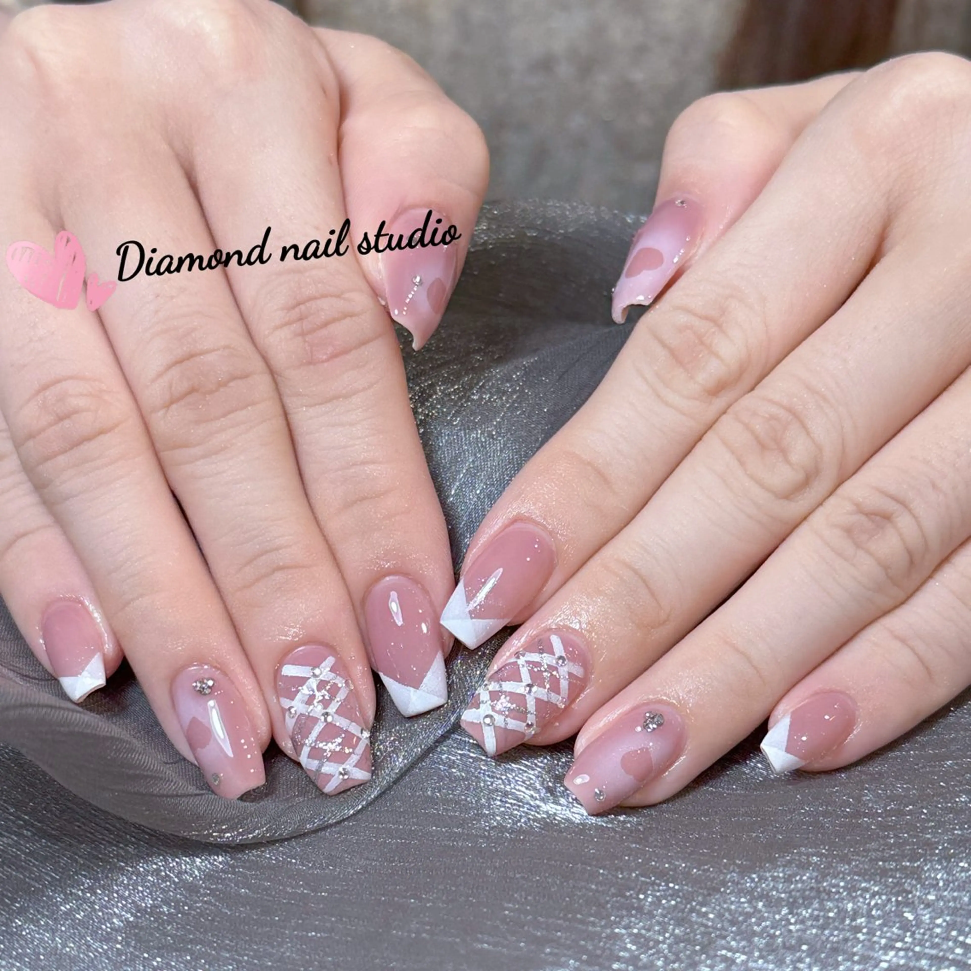 ネイル ハンドネイル ハンドケア Diamond 🧚🏻‍♀️のネイルデザイン