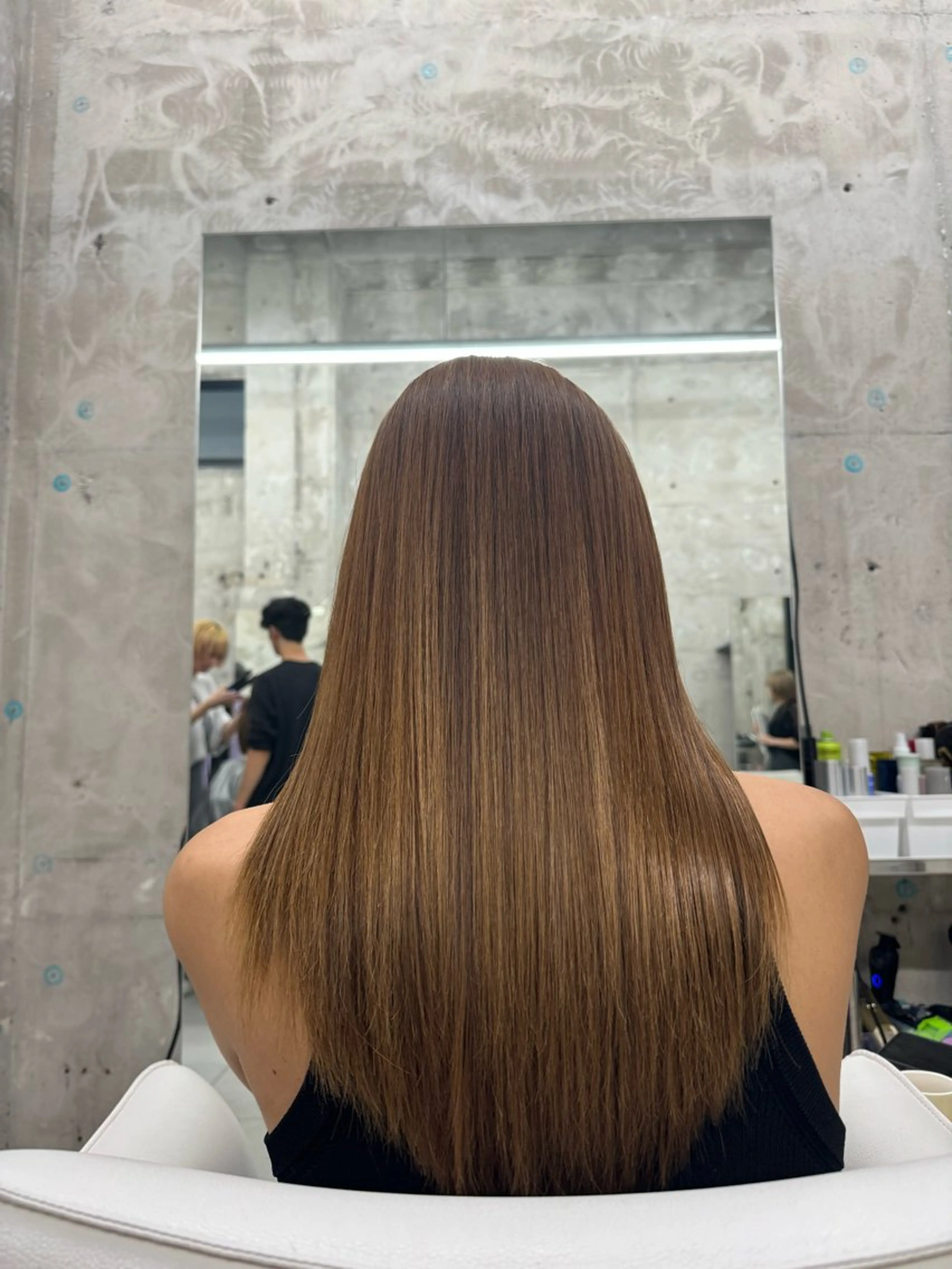 「ケアカラー」フルカラー＋5Steps髪質改善TRの写真