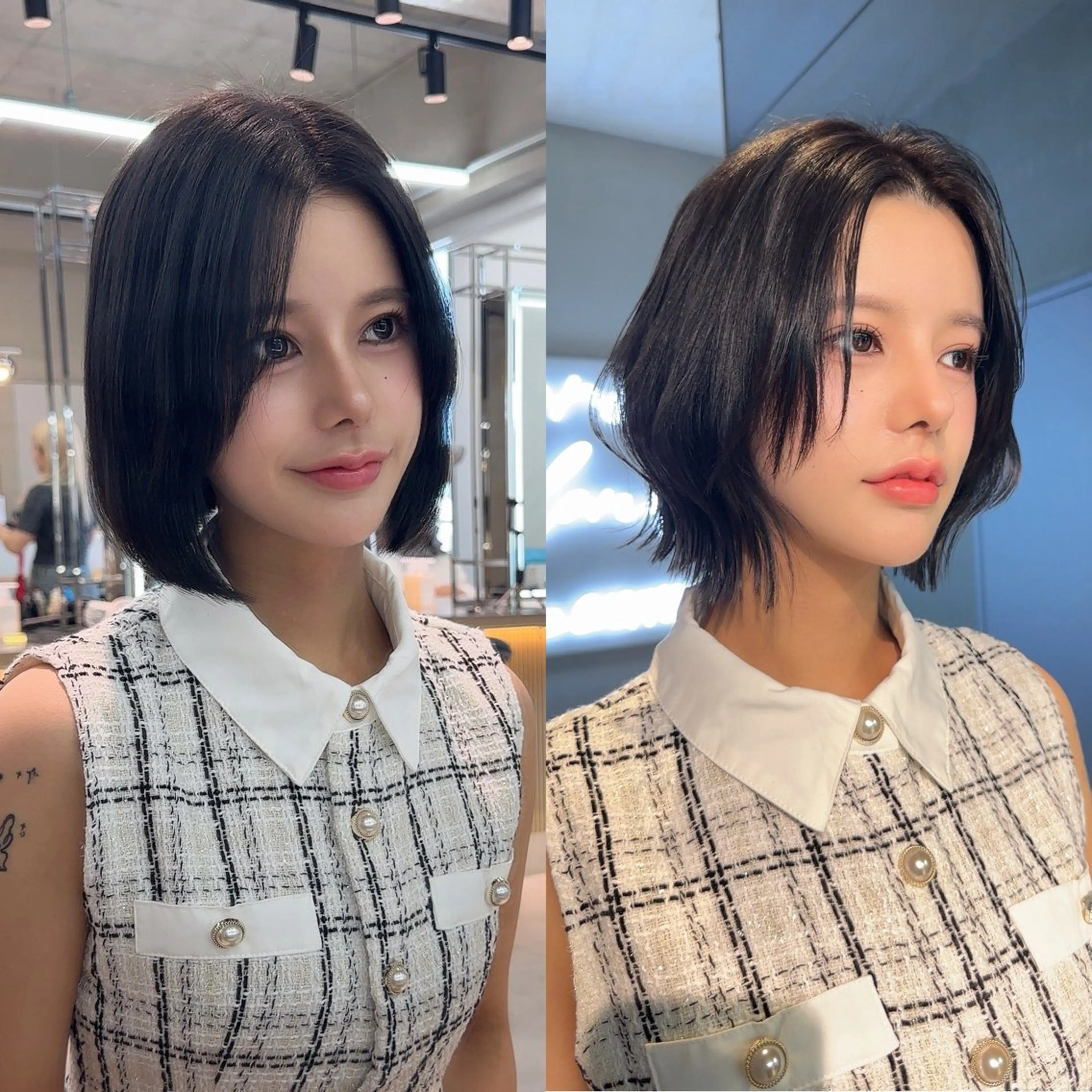 ミディアム カット ヘアカラー 縮毛矯正 トリートメント ✨髪質改善特化✨副 店長椎葉信乃介のヘアスタイル