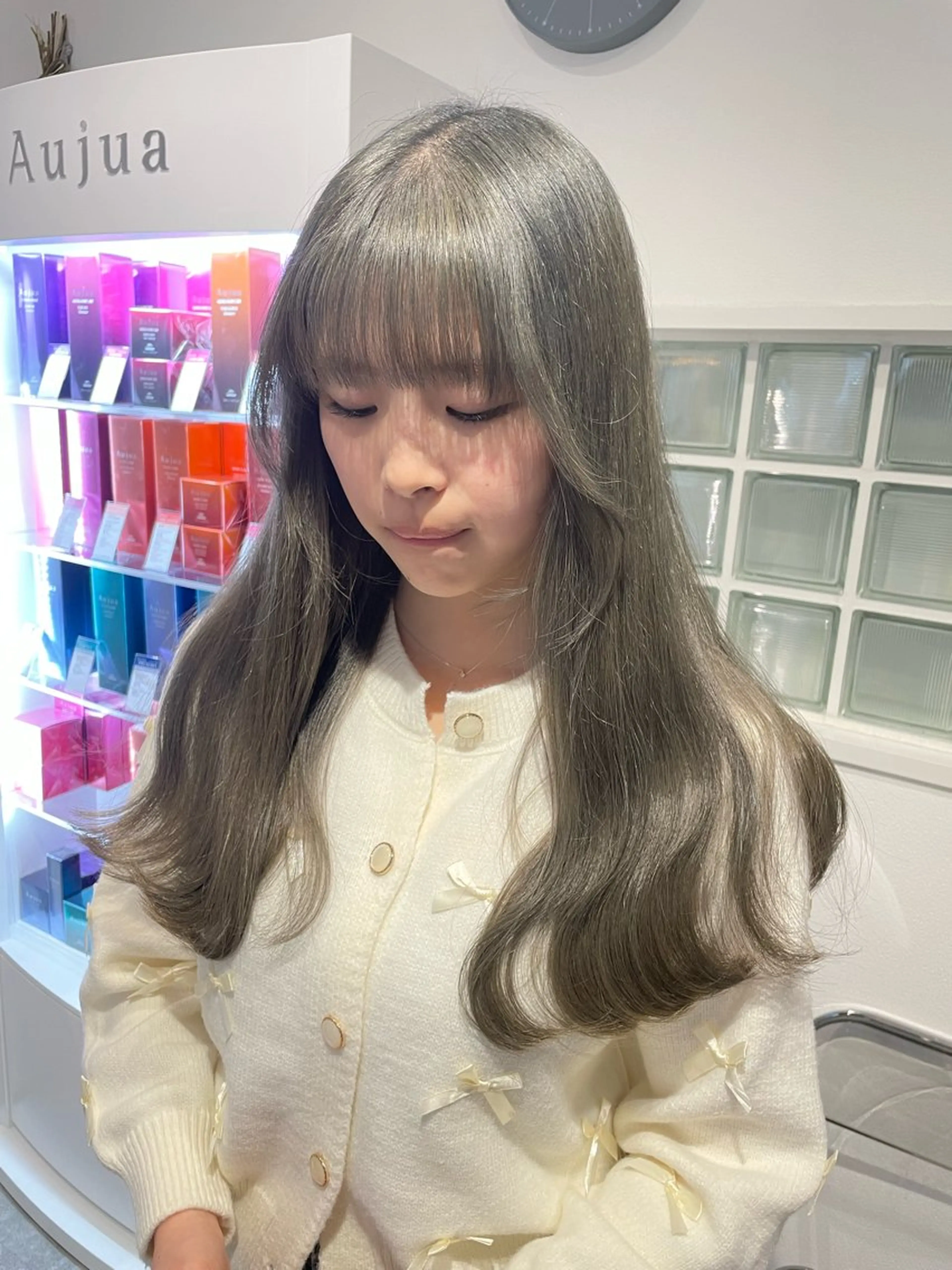 ロング カラー 京都美容師 塩のヘアスタイル