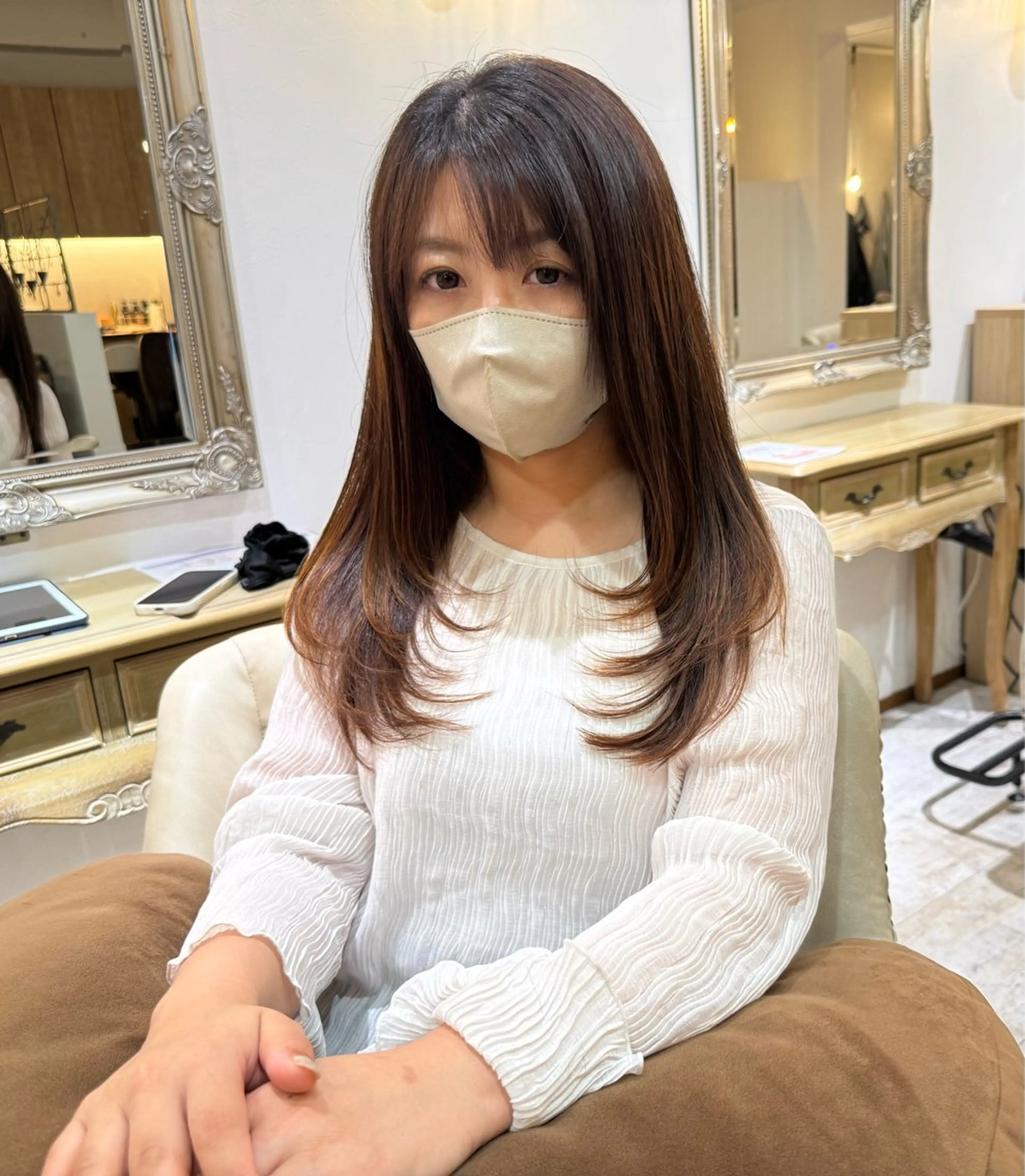 ロング カット ヘアカラー トリートメント aqush所属・仲井 康己のヘアスタイル