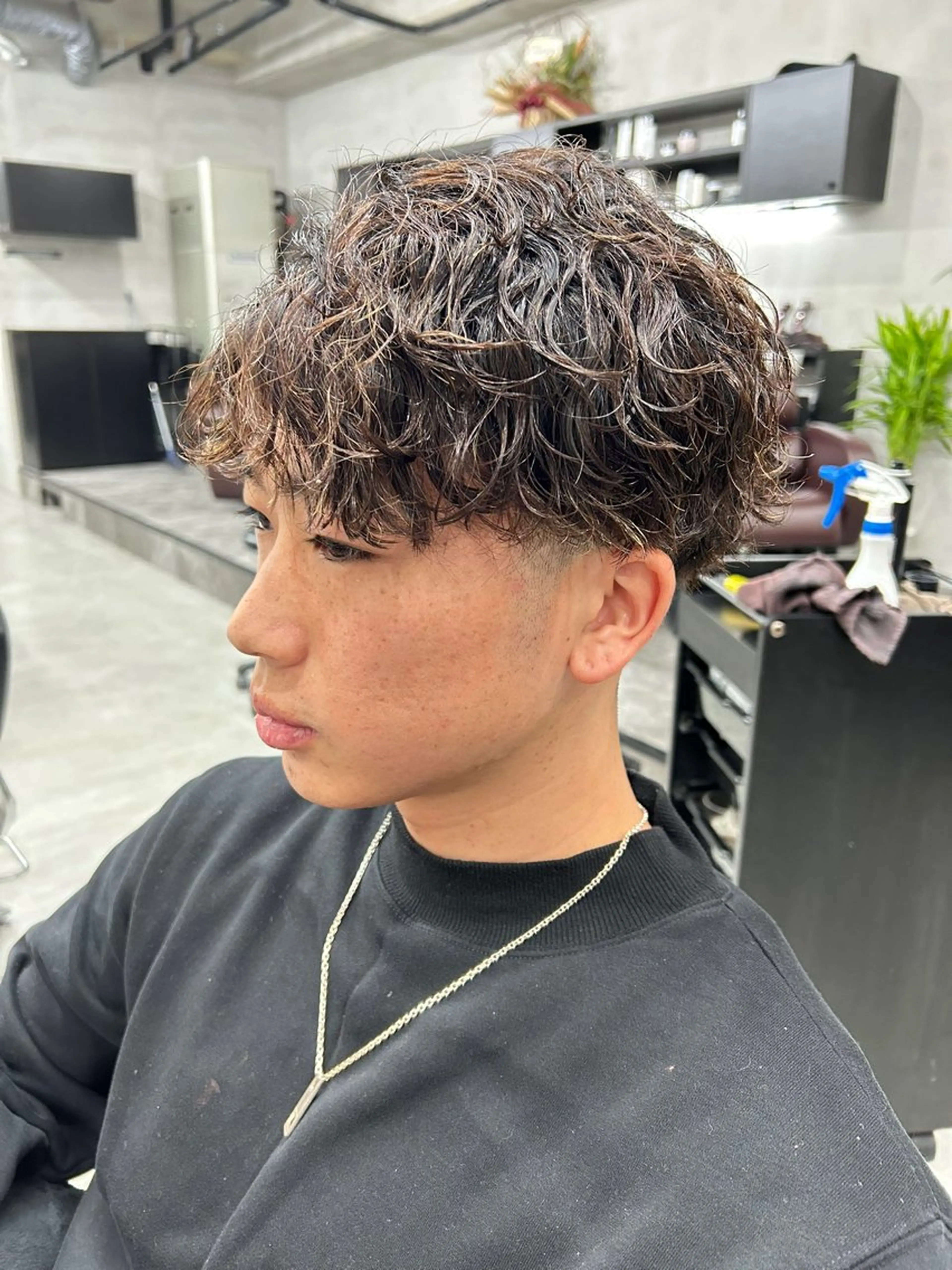 ショート パーマ メンズ カット パーマ 大和田 玲円/メンズ専門のヘアスタイル