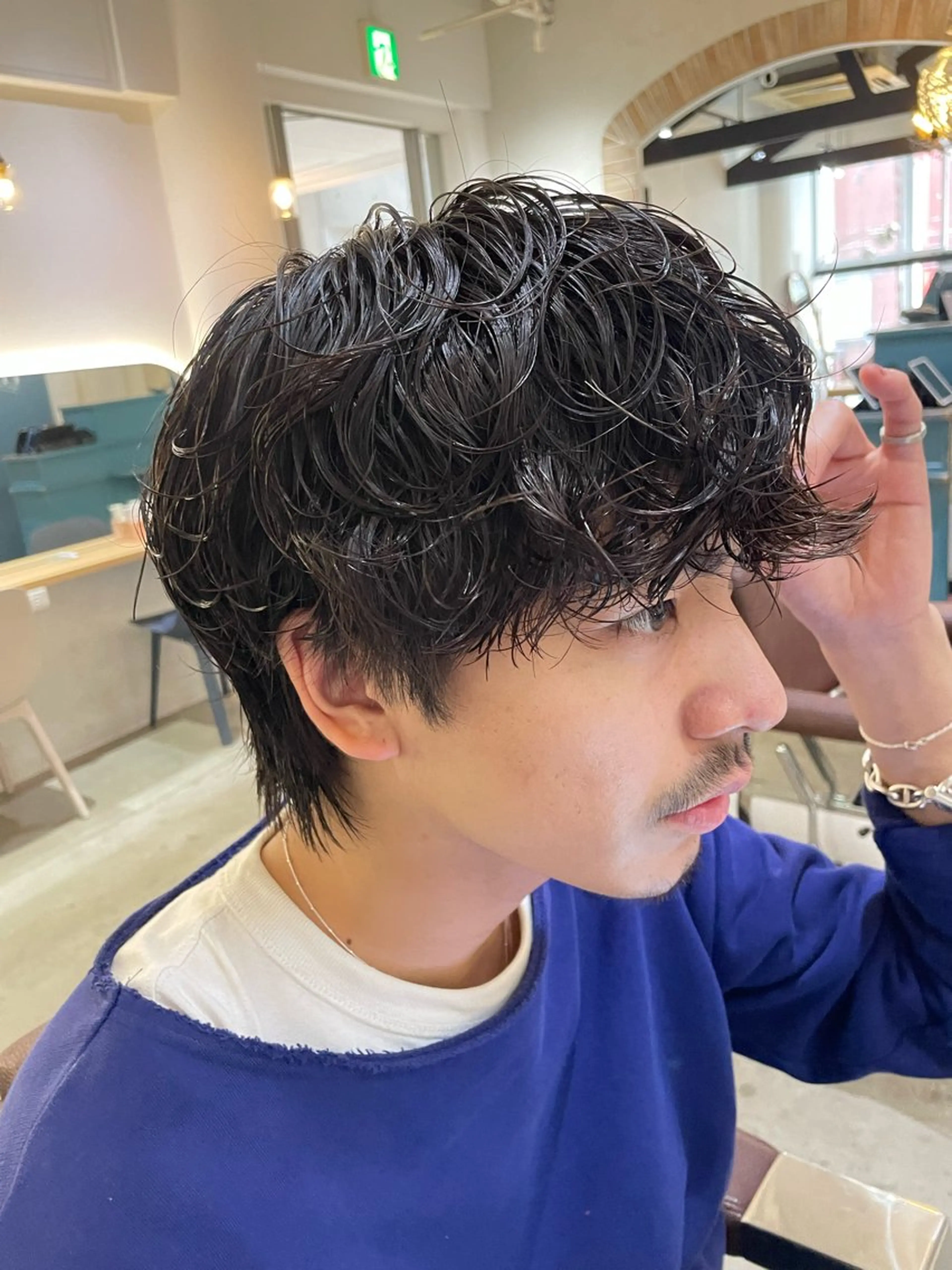 パーマ メンズ モデル募集中‎🤍 山崎妃香のヘアスタイル