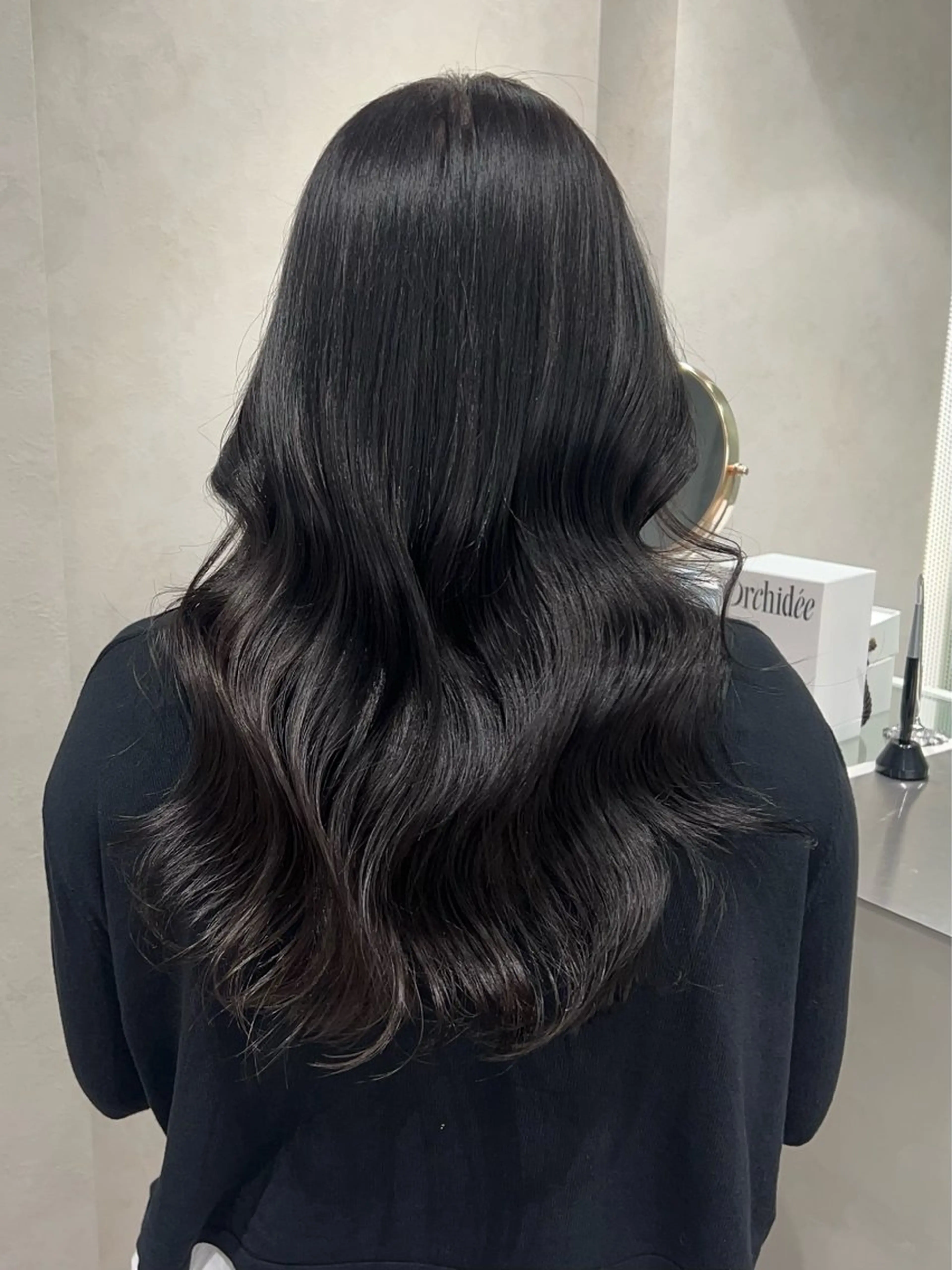 ロング カラー カット ヘアカラー トリートメント Hiroki 韓国ヘア🇰🇷のヘアスタイル