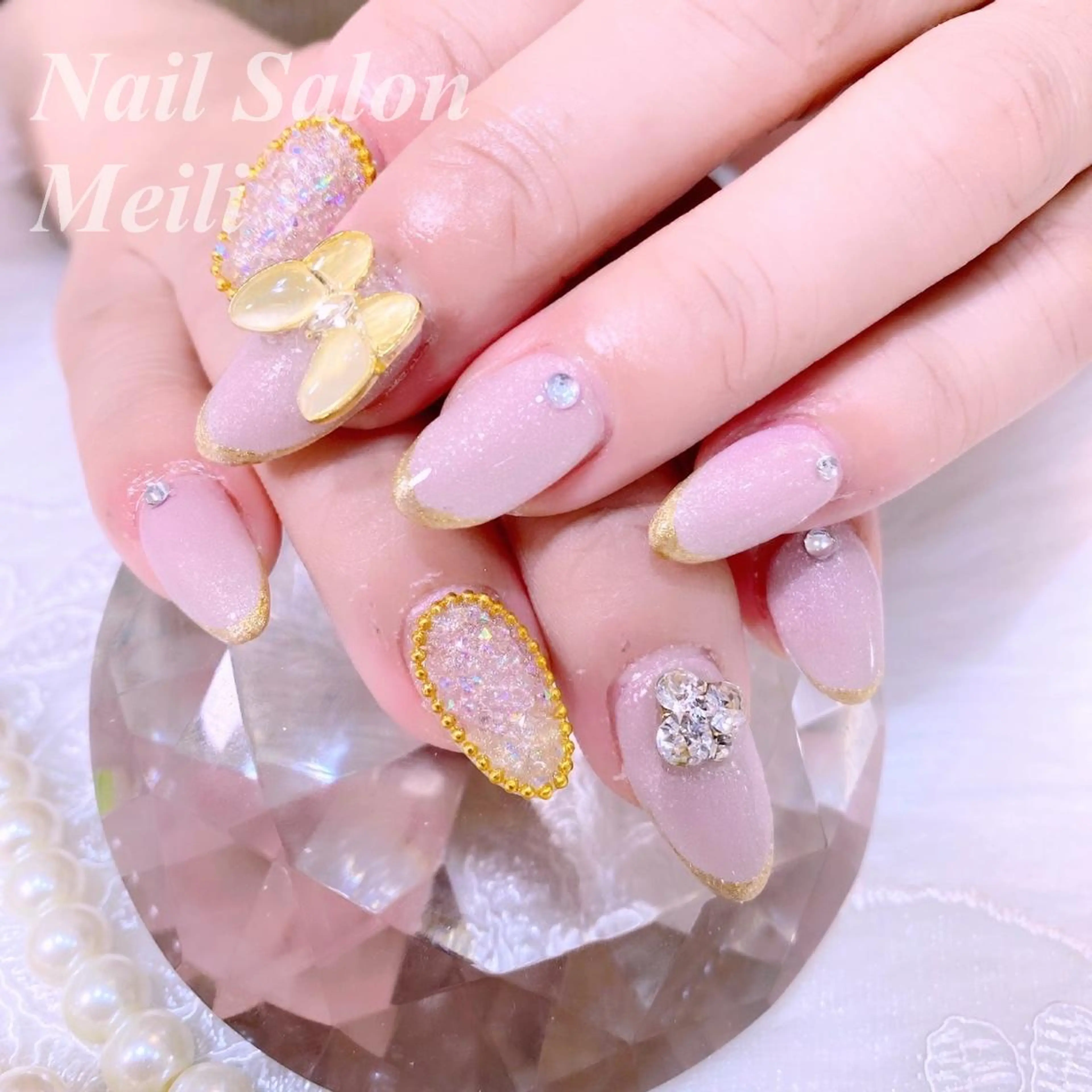 ネイル ピンク 春ネイル NAILSALON MEILIのネイルデザイン