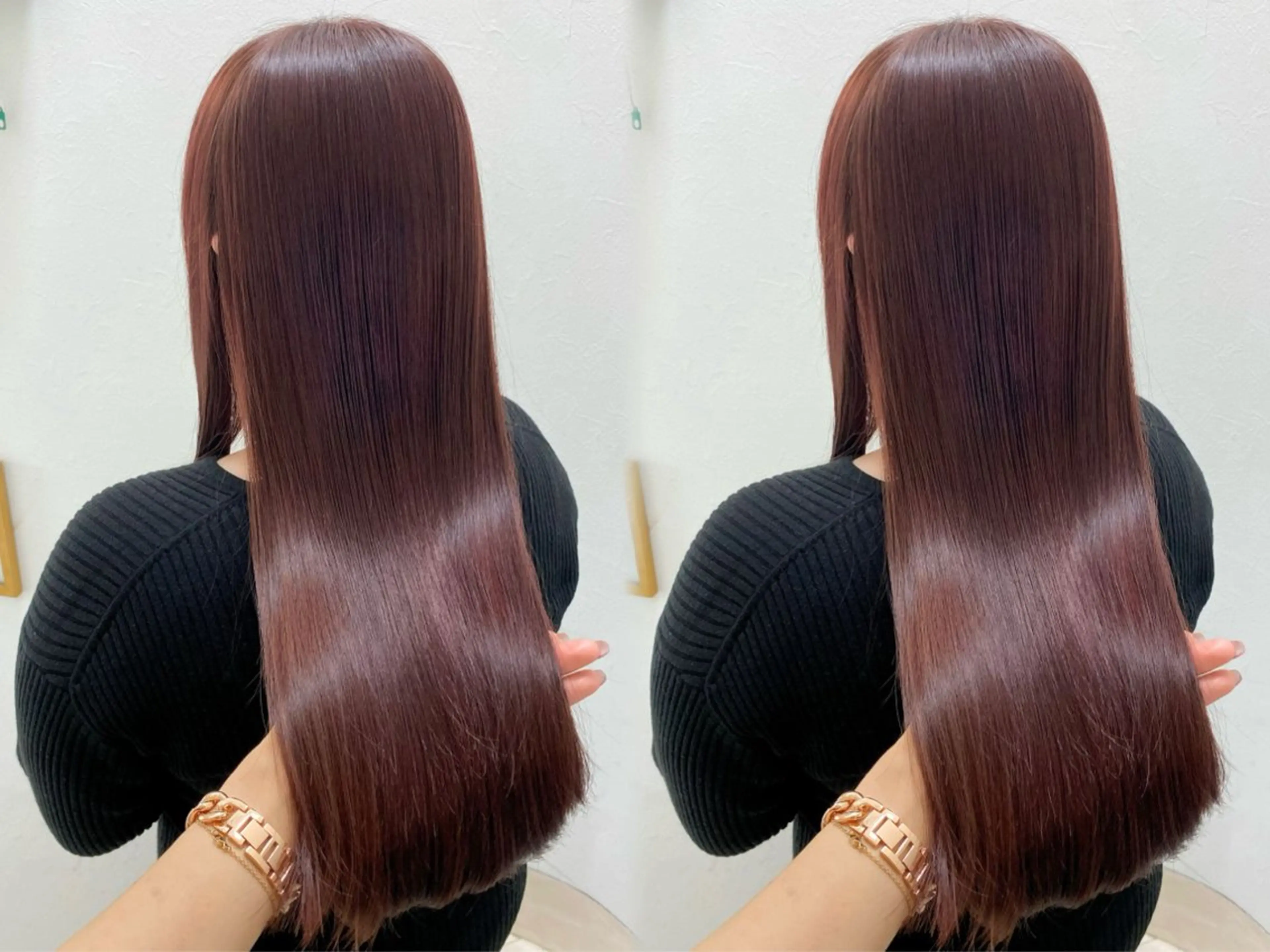 ロング カラー ブラウンカラー ピンクカラー ピンクブラウン カット ヘアカラー ガーリーヘア🎀/羽 エク/𝐦𝐨𝐞のヘアスタイル