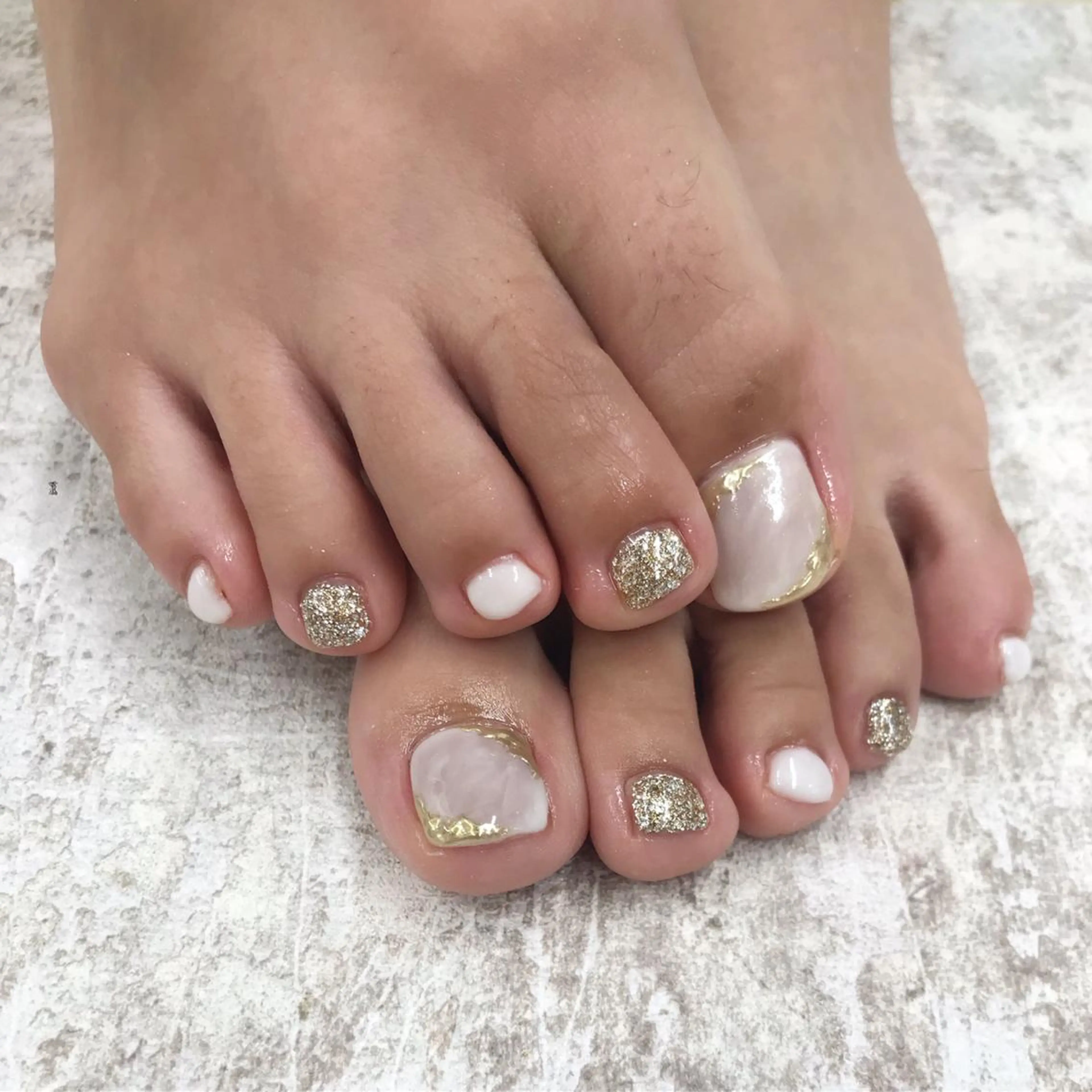 ネイル フットネイル Basic本厚木店 Mahiroᙏ̤̫͚のネイルデザイン