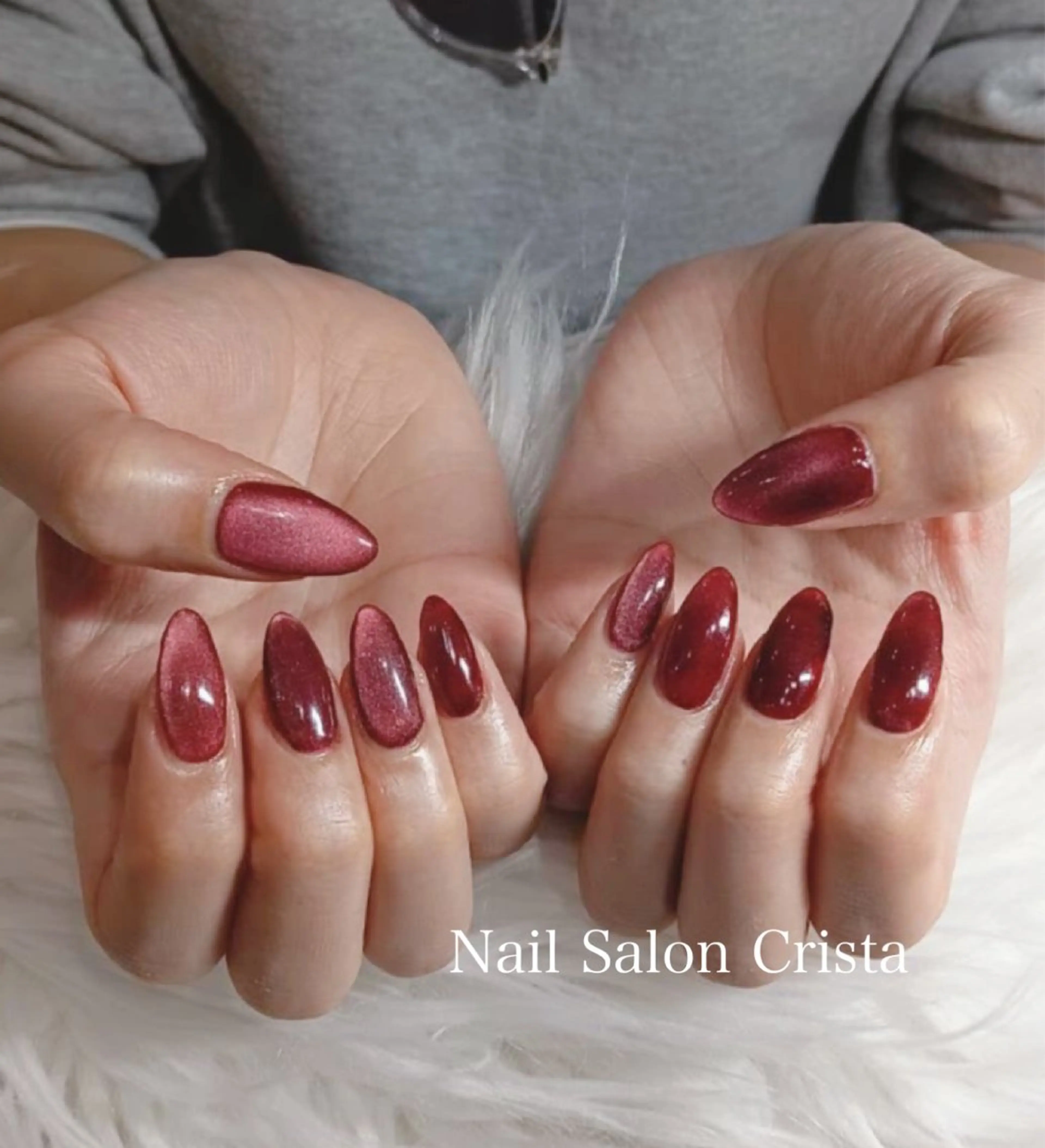 ネイル ジェルネイル マグネットネイル パラジェル ハンドネイル CRISTA所属・CRISTA MOMOのネイルデザイン