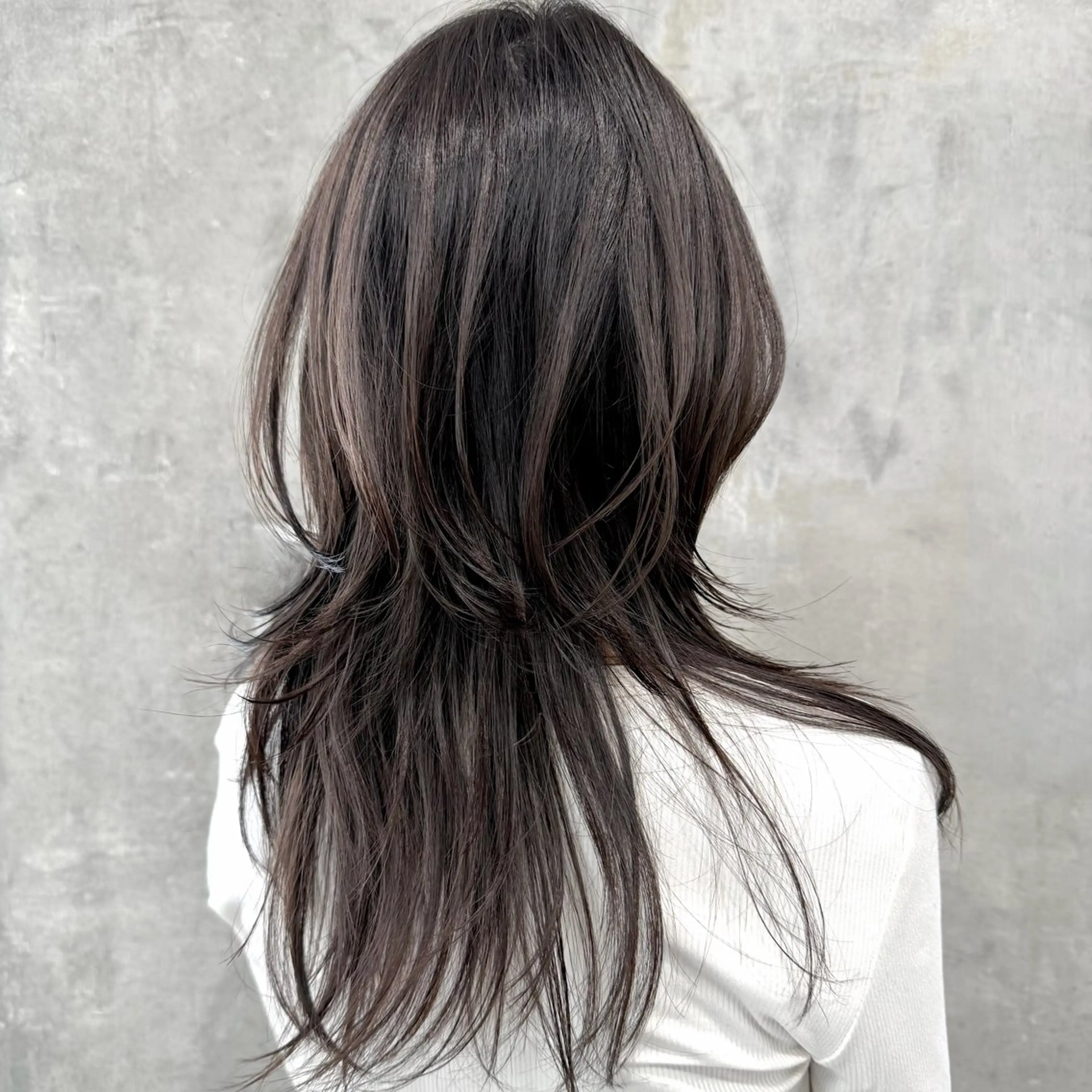 ロング ハッシュカット カット 🌞レイヤー×カラー 前川那津美🌞のヘアスタイル