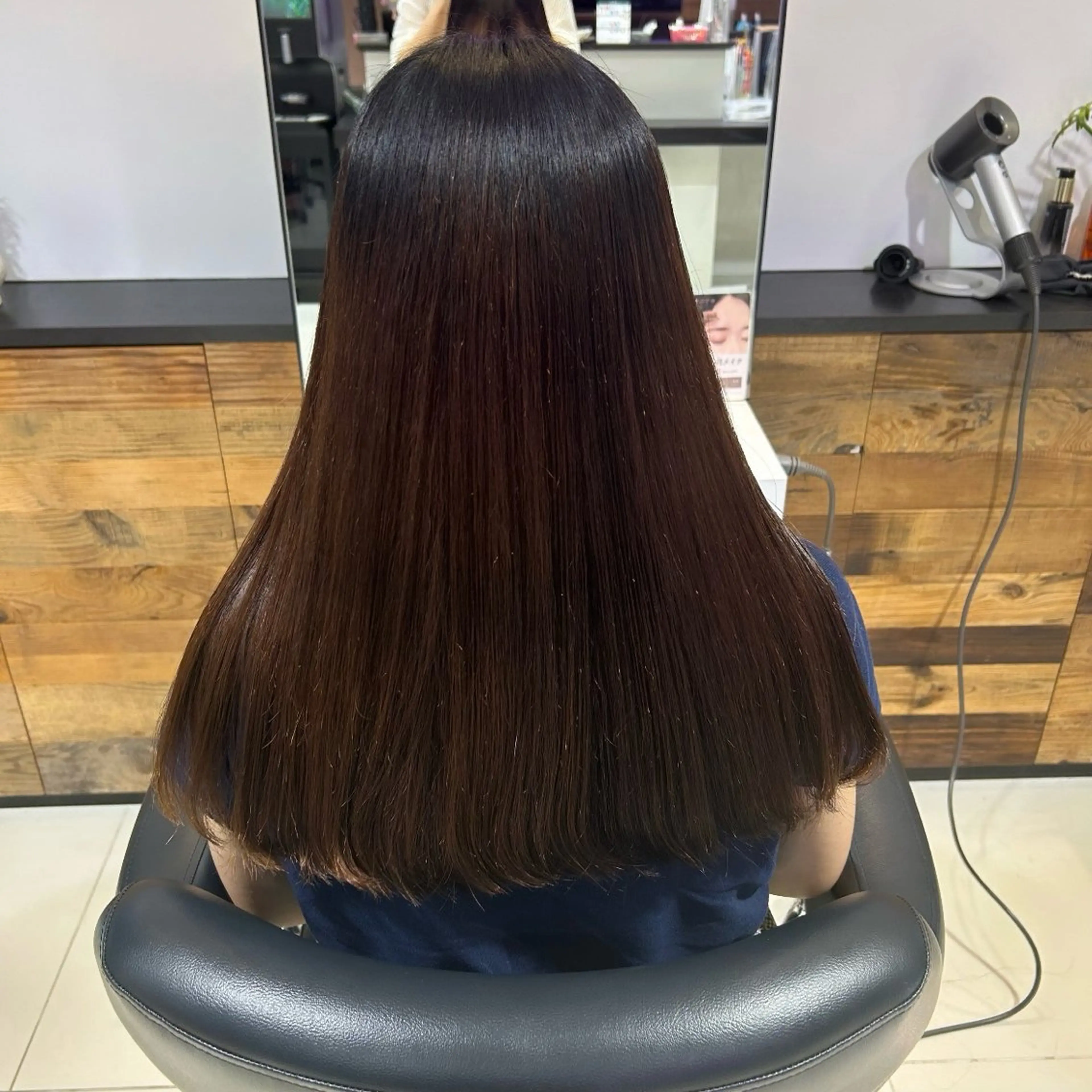 ロング 髪質改善 縮毛矯正 ちさと/縮毛矯正/ メンズカット🌼のヘアスタイル