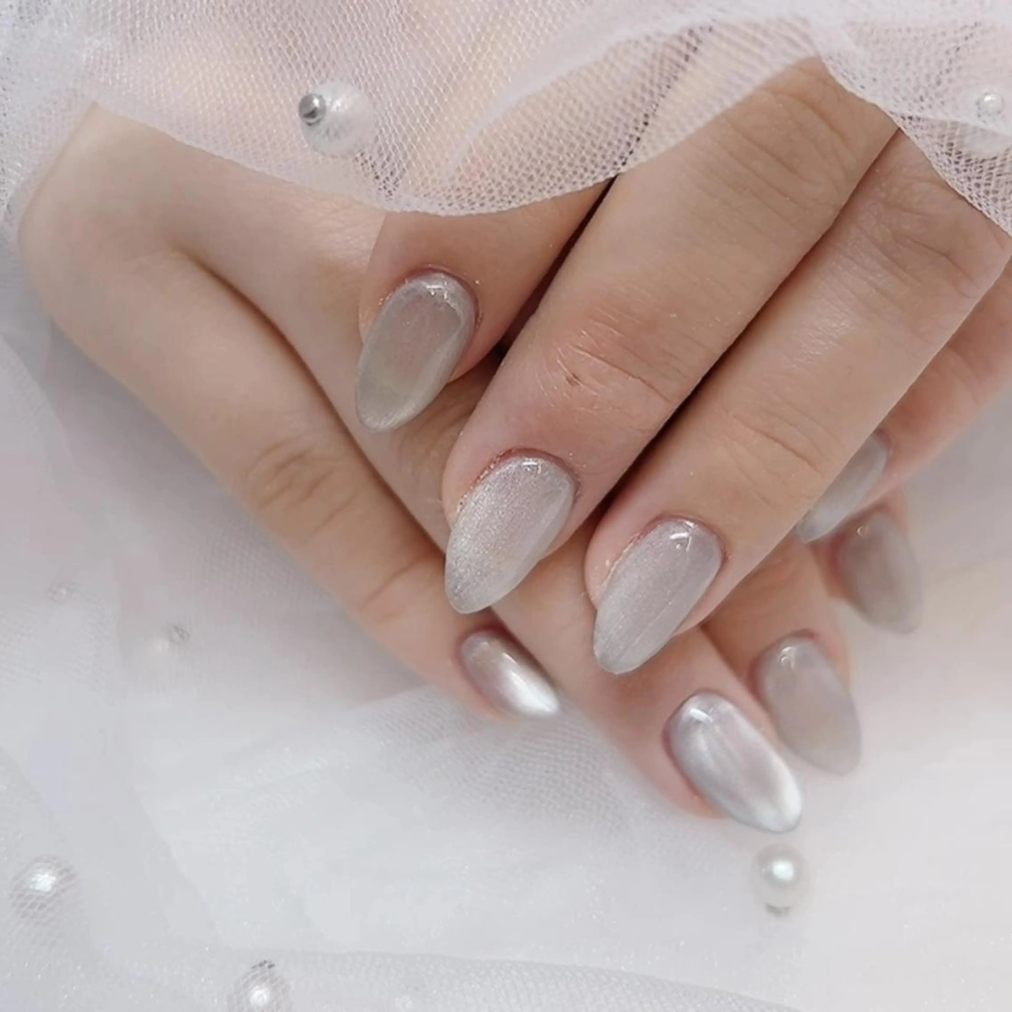 ネイル マグネットネイル 王道モテ/韓国ネイル 💫Maple清水のネイルデザイン