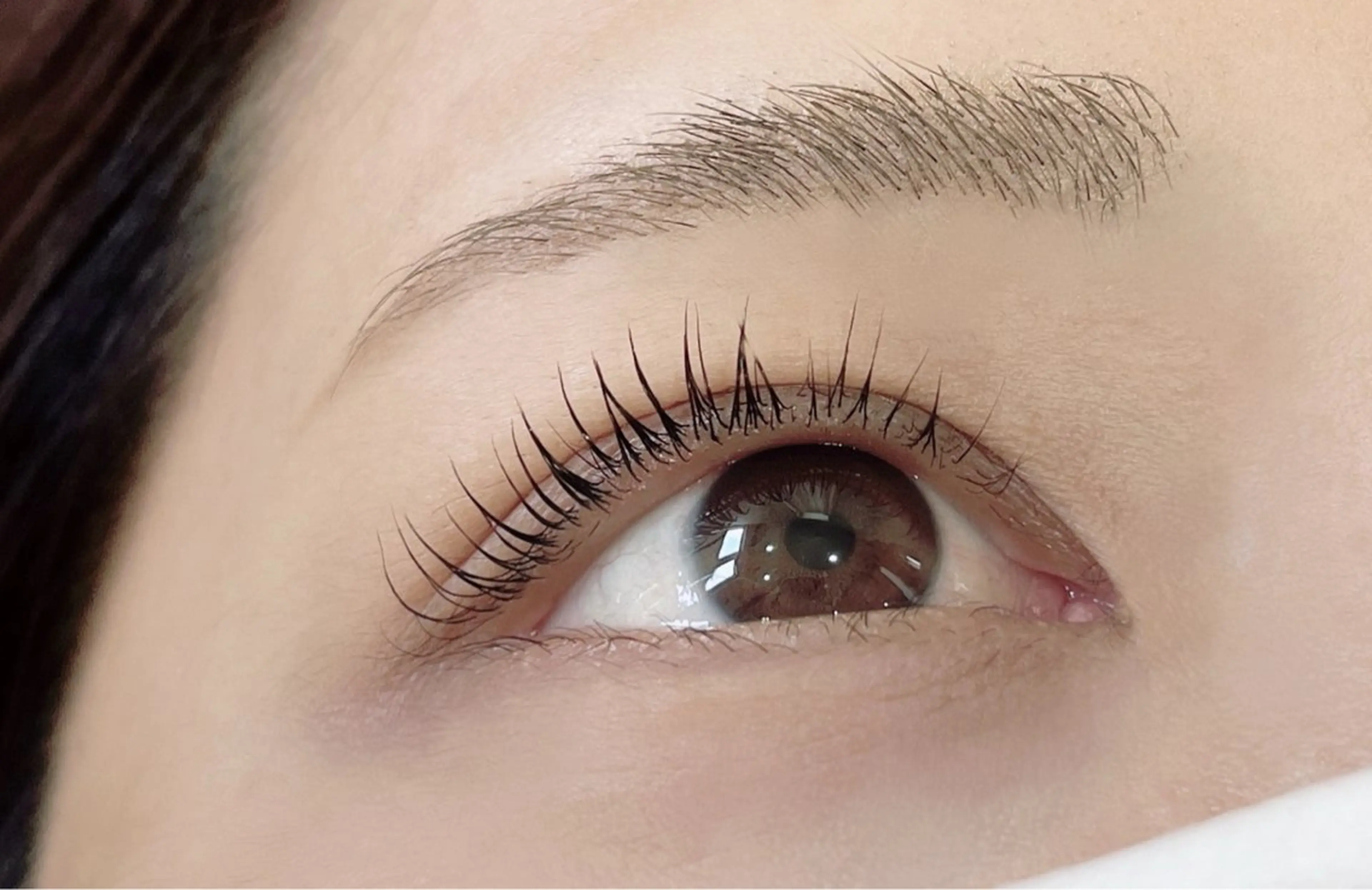 マツエク・マツパ 韓国風マツエク パリジェンヌラッシュリフト 下まつげエクステ 一重×まつ毛パーマ マツパ Rairia momoka🎀✨のマツエク・マツパデザイン