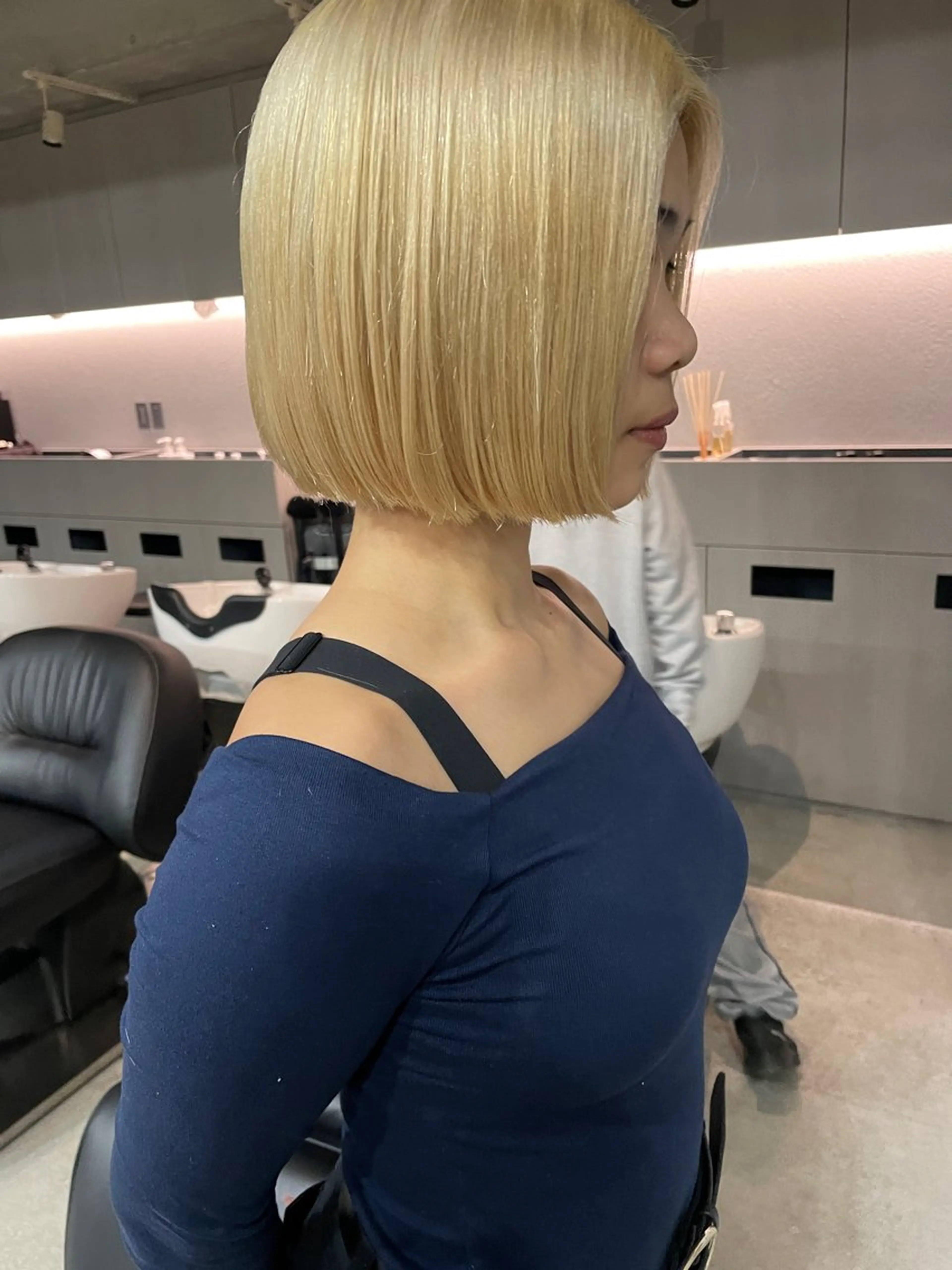 ミディアム カラー カット ヘアカラー トリートメント 表参道/髪質改善・ 透明感 colorのヘアスタイル