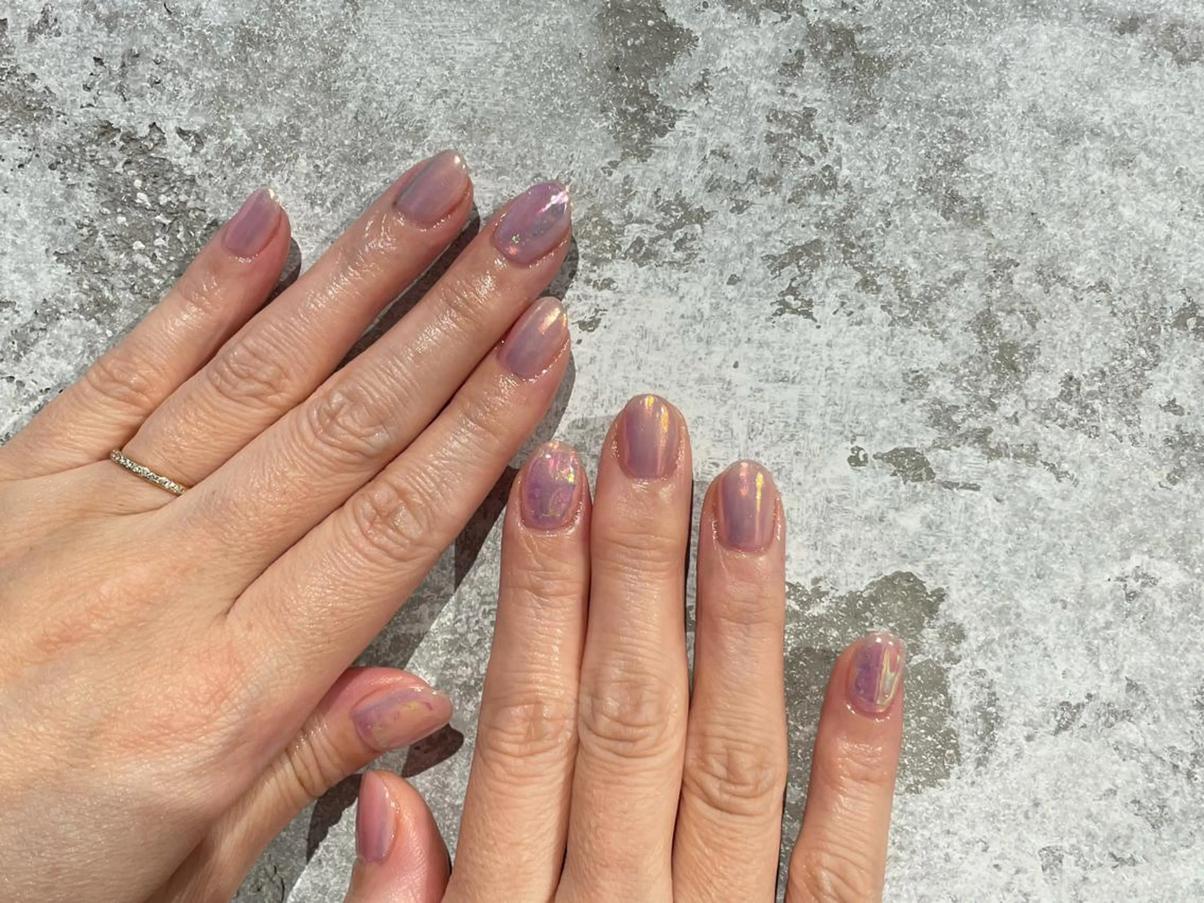 ネイル オーロラネイル 氷ネイル・うるうるネイル Classy【クラッシー】所属・Classy: Mizukiのネイルデザイン
