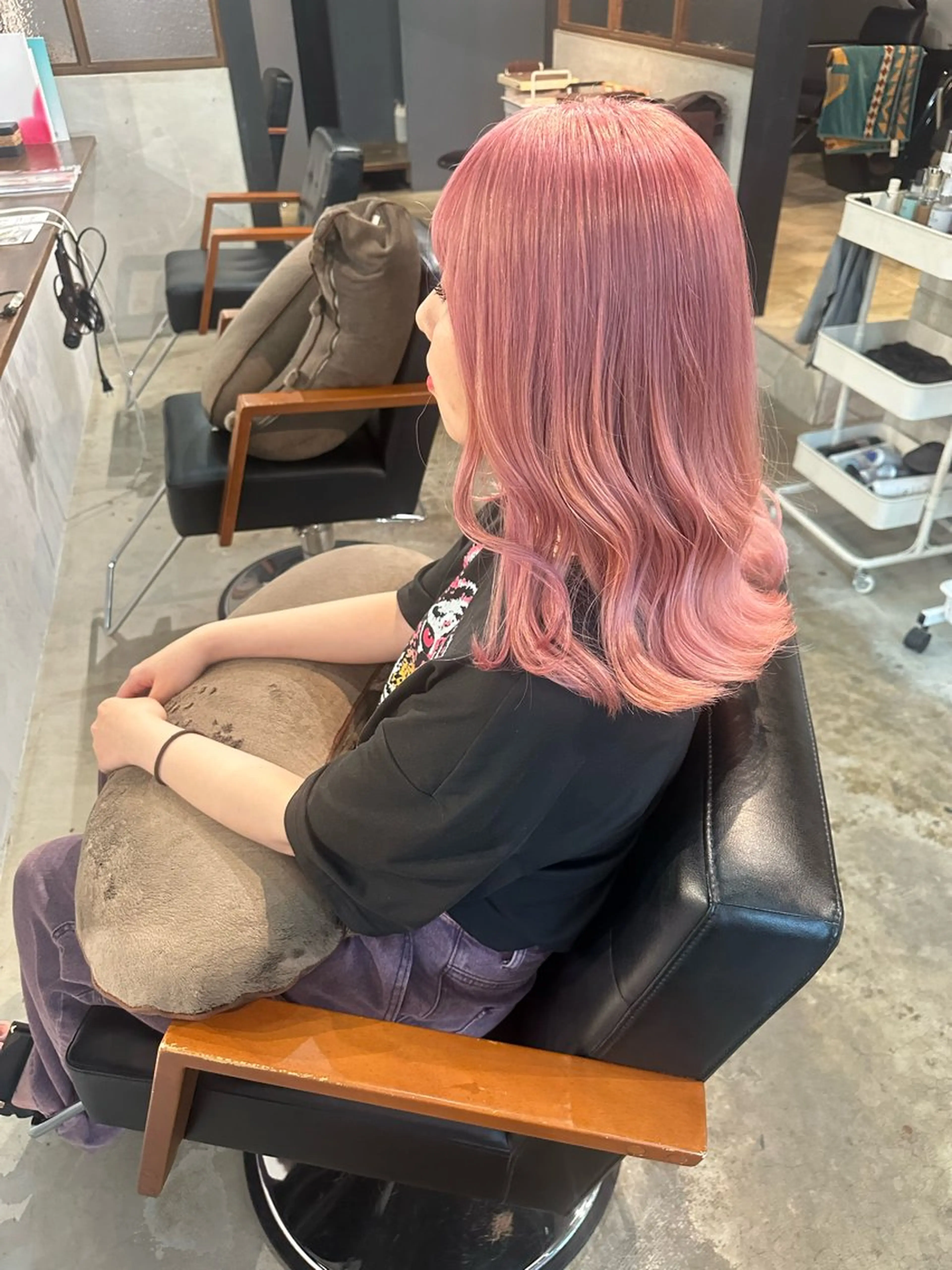 ロング ヘアカラー トリートメント Baby美容師 Ninaのヘアスタイル