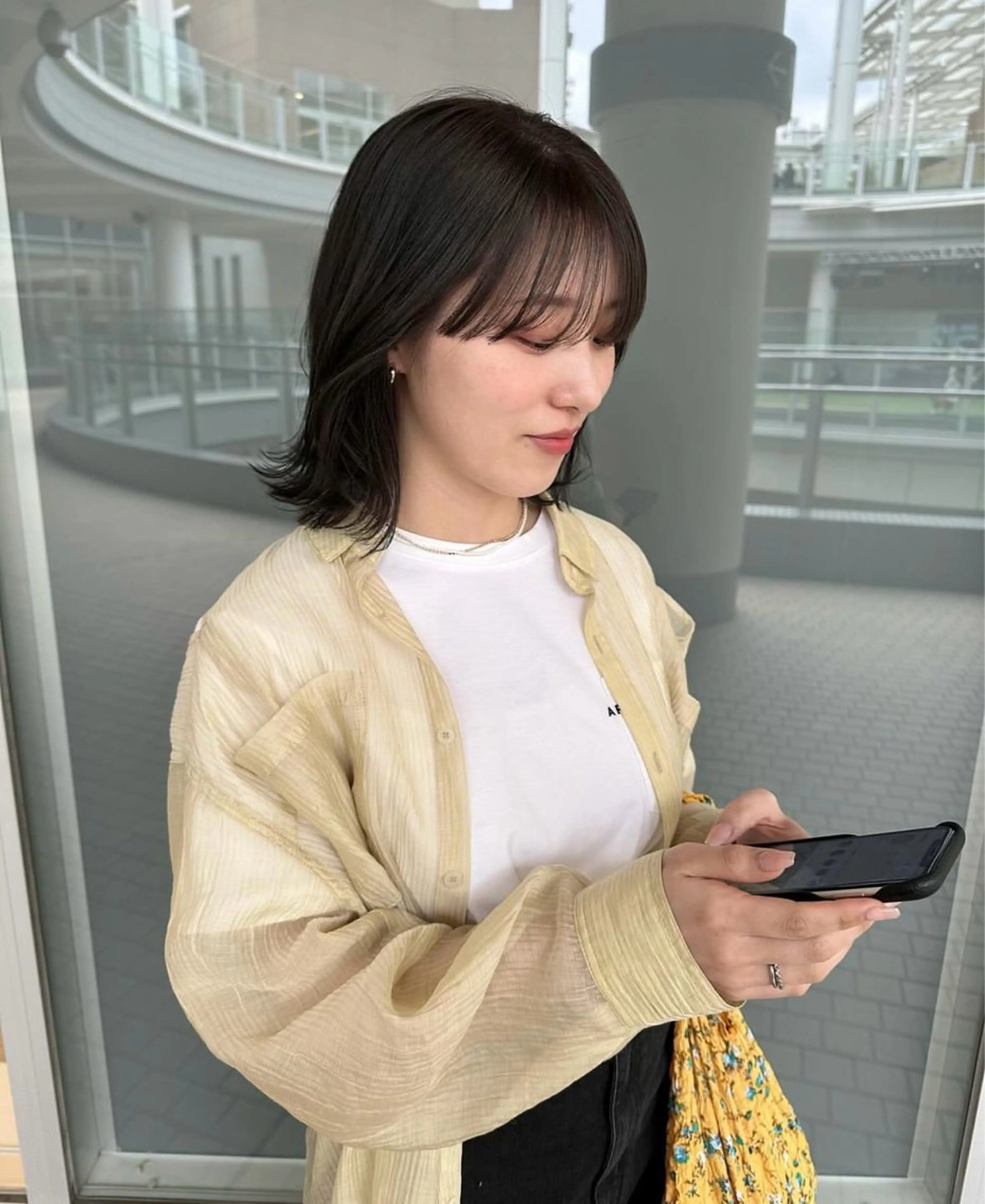 ミディアム カラー K-two 谷町店所属・K-two谷町❄️ hinaのヘアスタイル