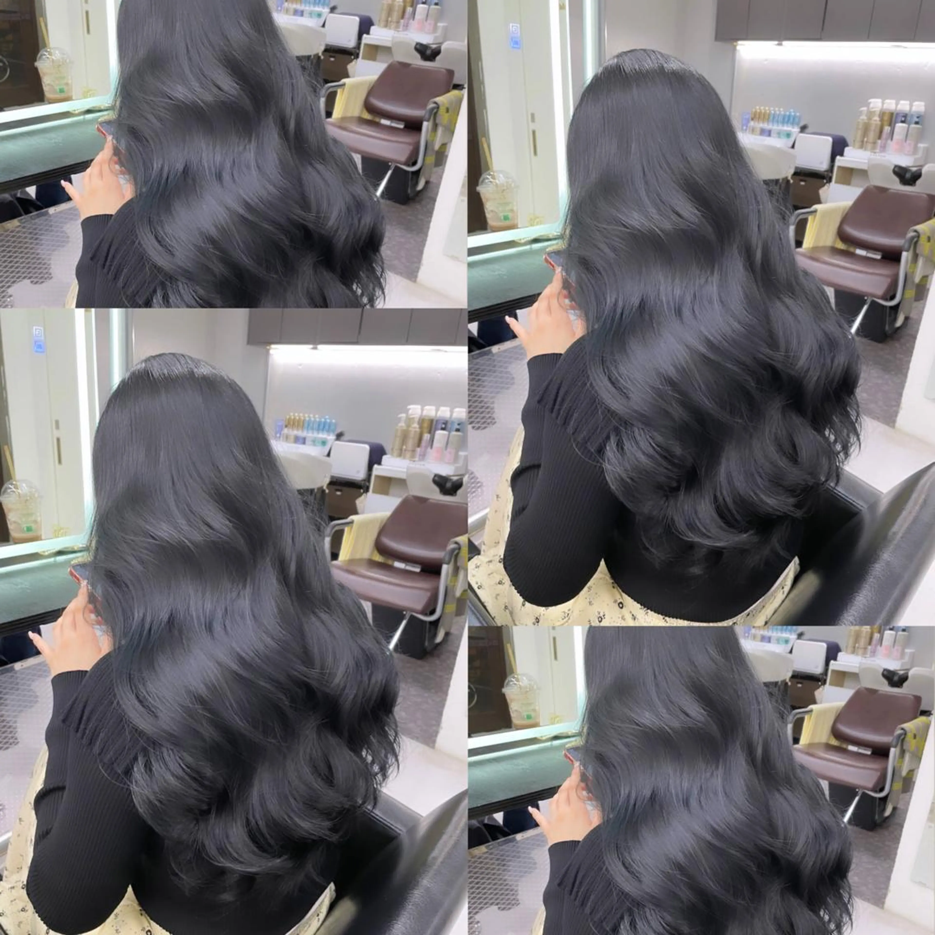 ロング カラー アッシュ ベージュカラー 黒髪 ブリーチ ブルーカラー 当日予約大歓迎💕/ Chisatoのヘアスタイル