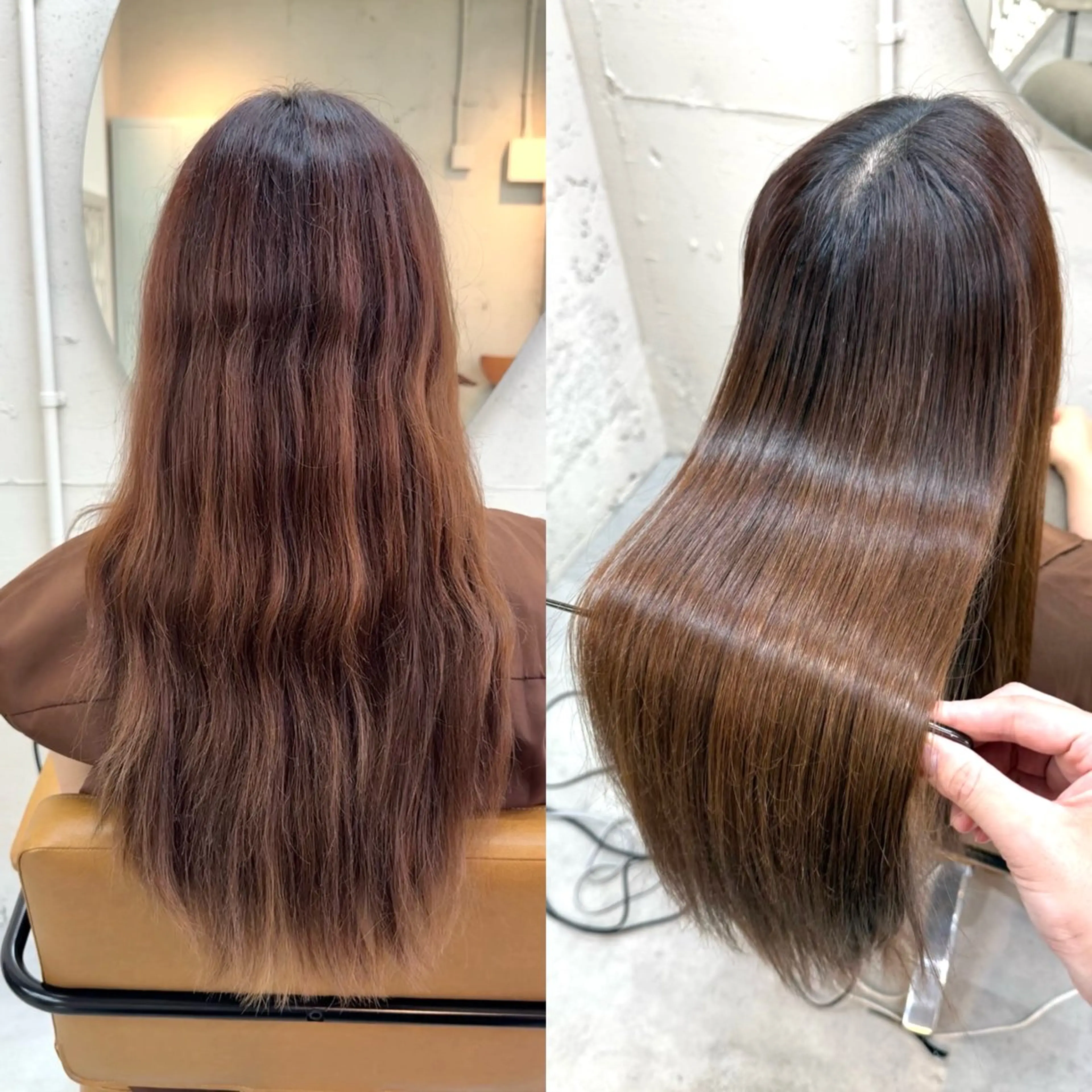 ロング 縮毛矯正 トリートメント inq名駅所属・今池/艶髪 髪質改善🦋柿下のヘアスタイル