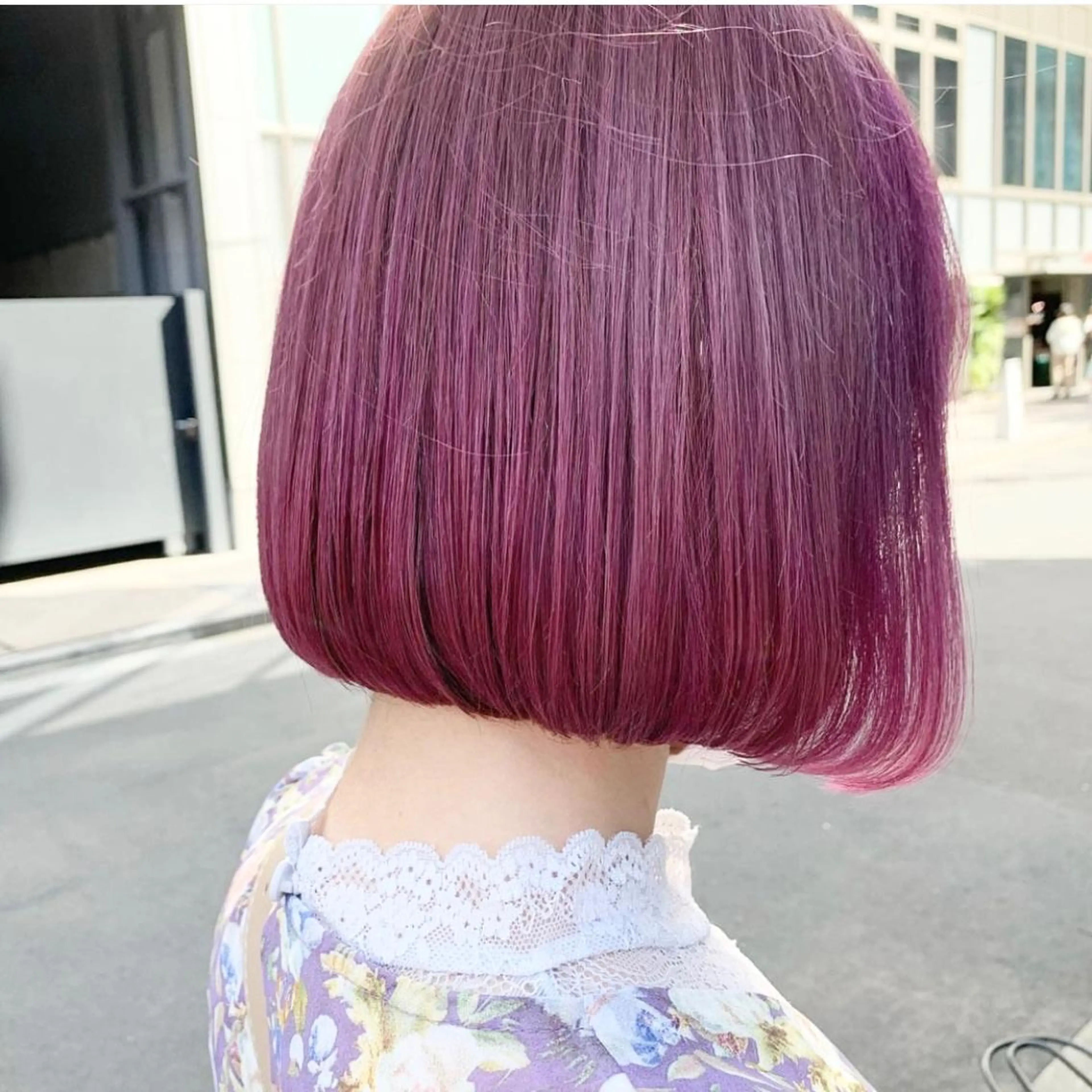 ショート カラー パーマ ヘアアレンジ マツエク・マツパ ブリーチ まろやかベージュ/ 大上なおみのヘアスタイル