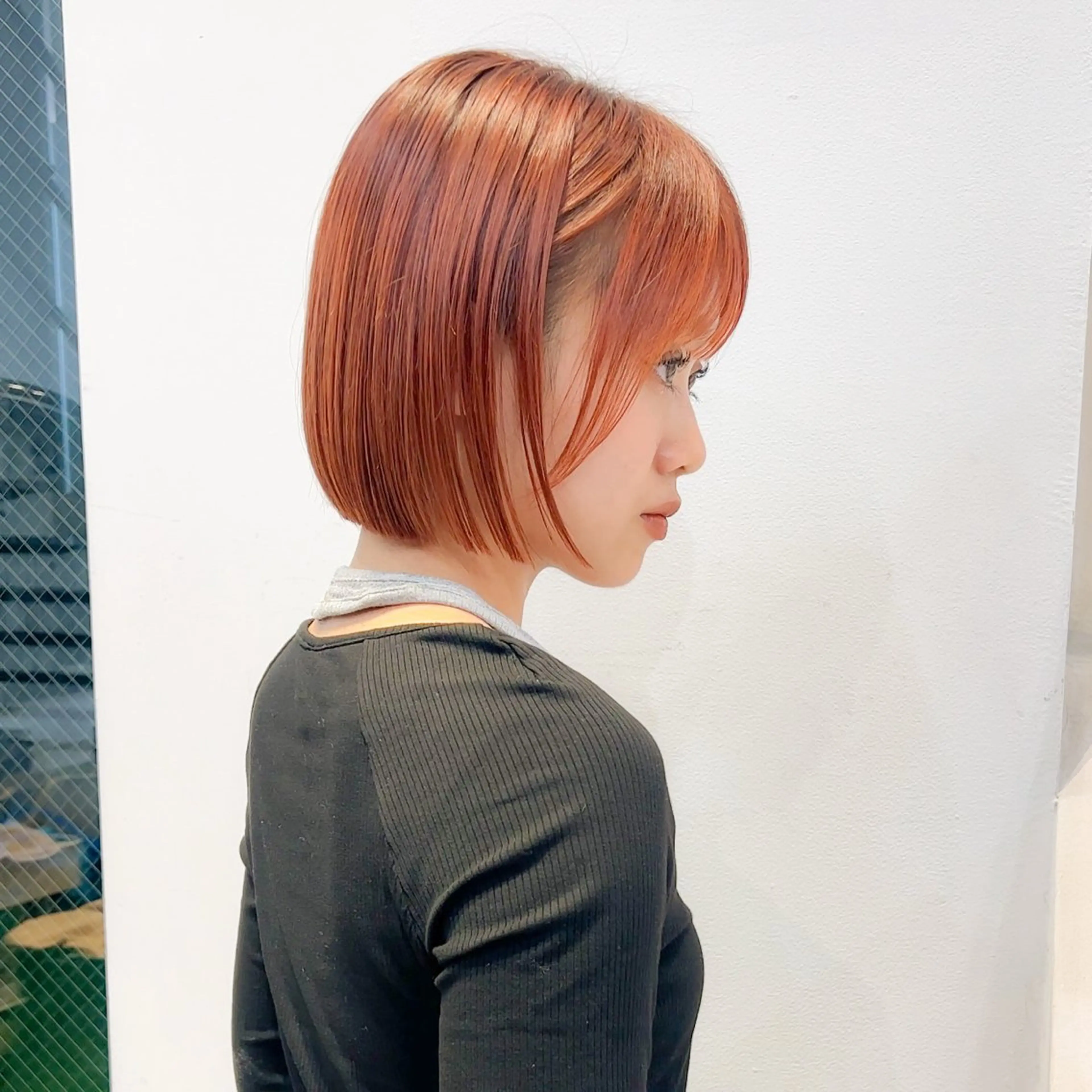 ショート カラー ⭐️似合わせボブ 縮毛矯正⭐️かえでのヘアスタイル