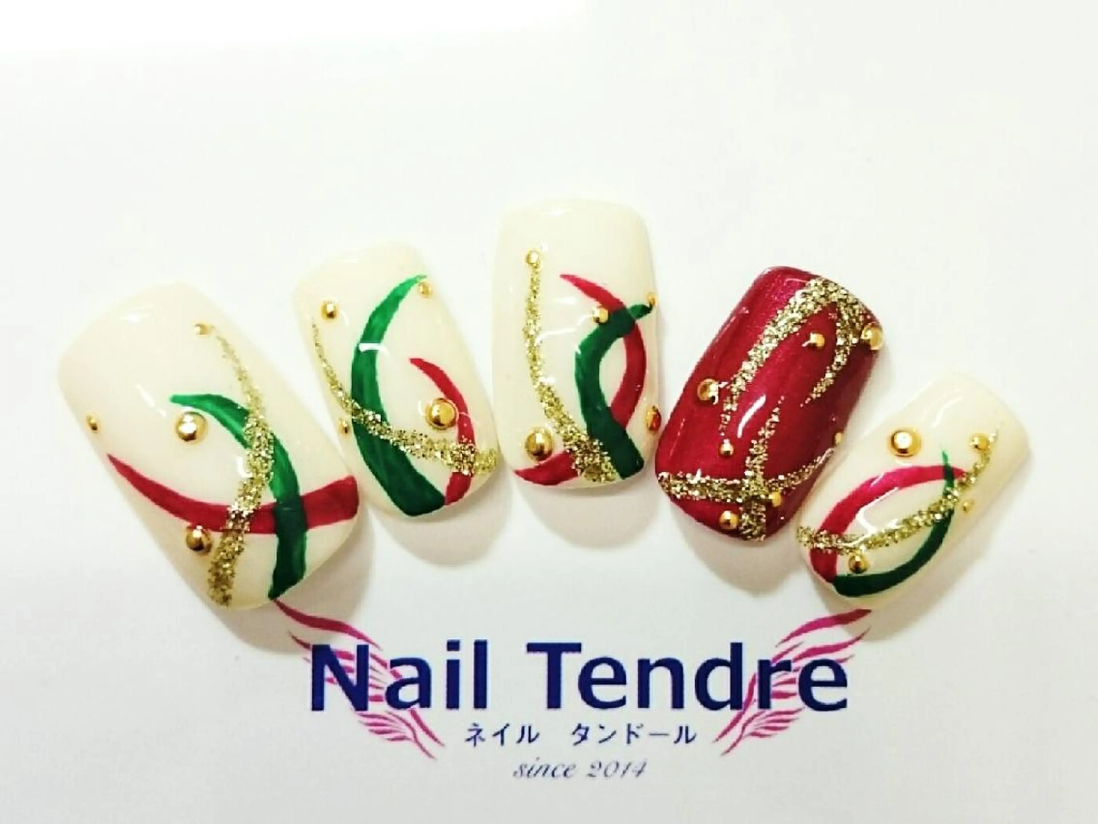 ネイル アートネイル ジェルネイル ソフトジェル ストーンネイル ハンドネイル Nail  Tendreのネイルデザイン