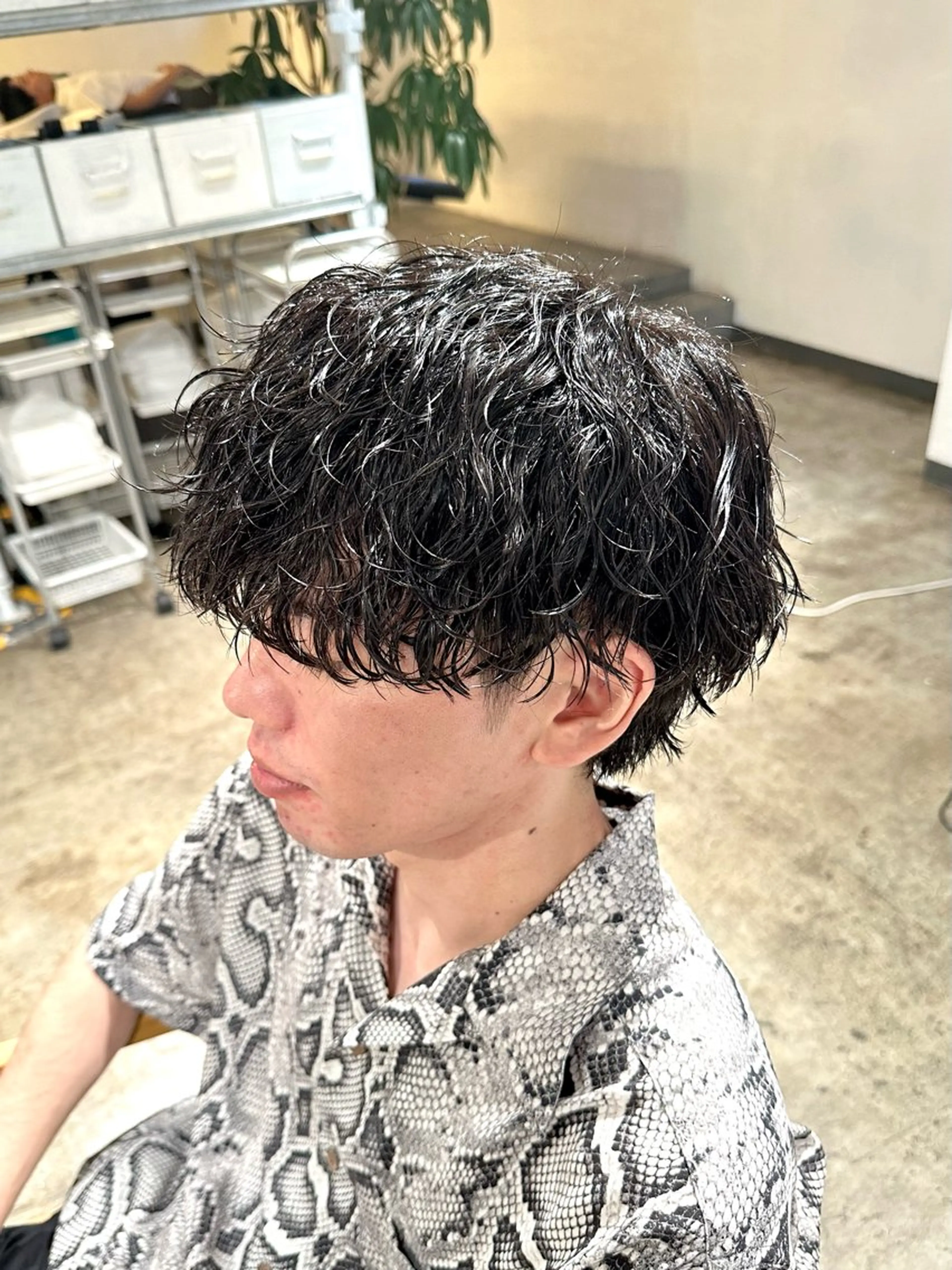 メンズ マッシュ メンズパーマ 波巻きパーマ 骨格補正施術/メンズ 専門美容師/YUYAのヘアスタイル