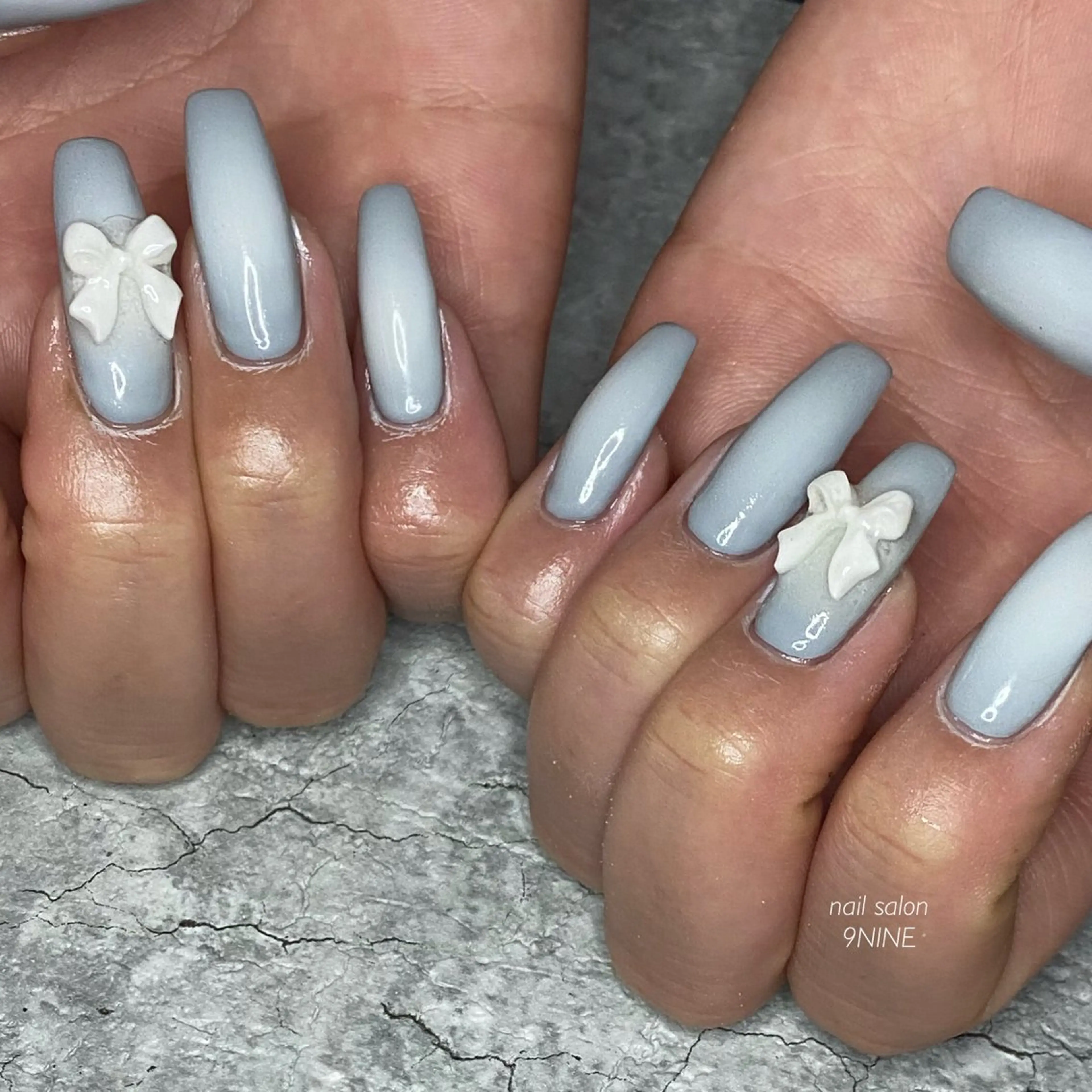 ネイル リボン ハンドネイル nail salon  9NINE所属・nail salon 9NINEのネイルデザイン