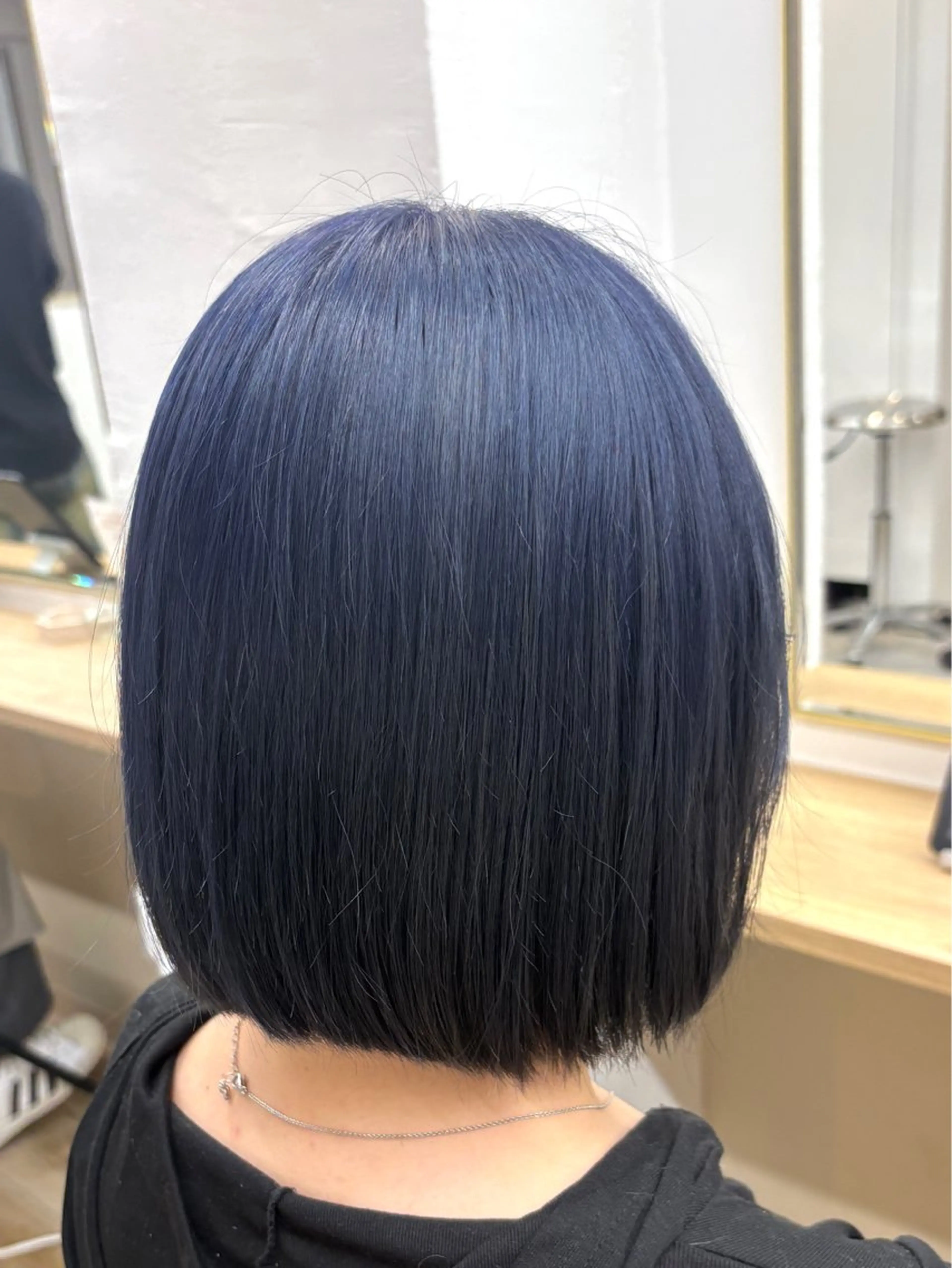 カラー ネイビーカラー ヘアカラー a. ririのヘアスタイル
