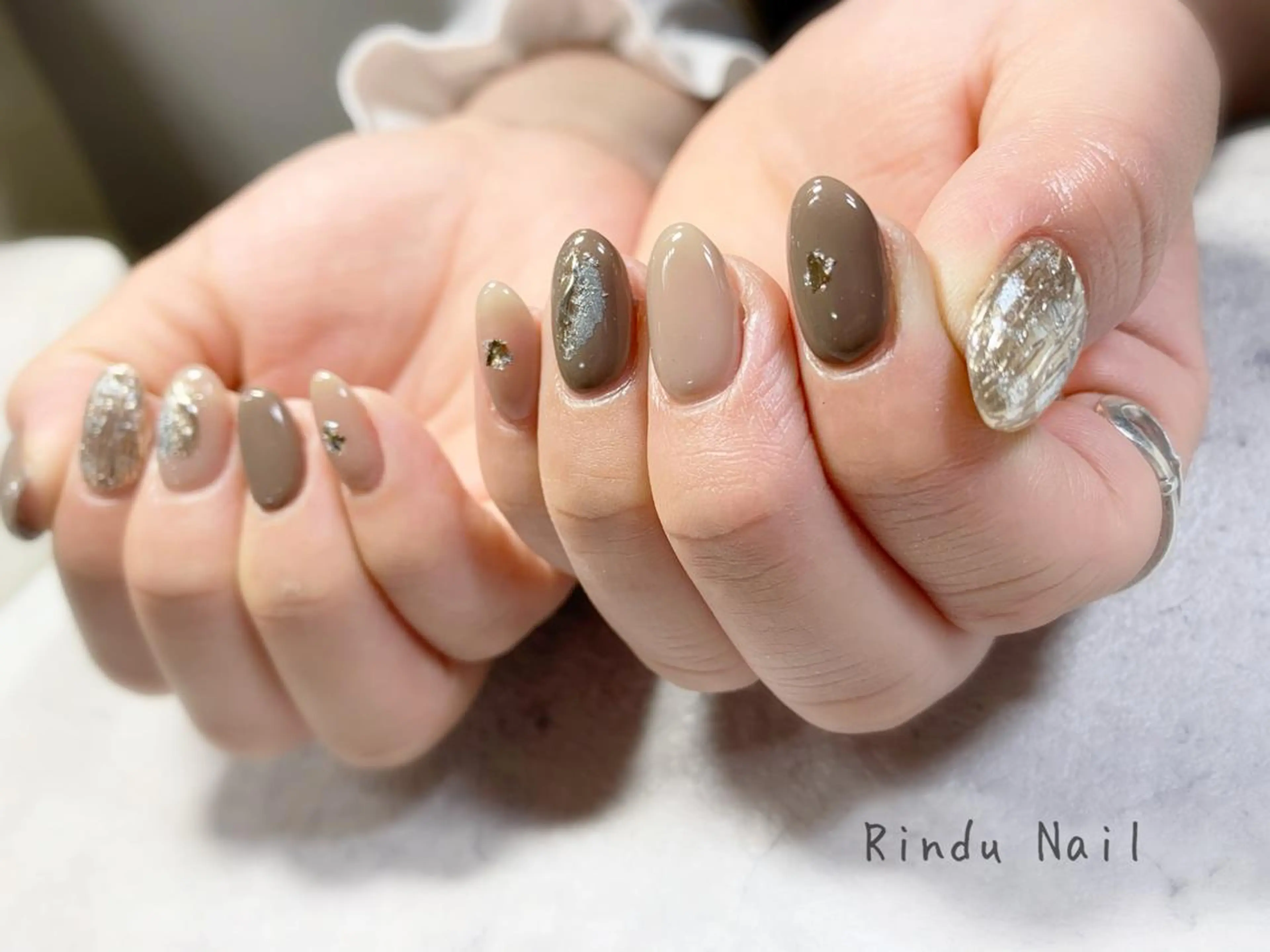 ネイル ニュアンスネイル Rindu Nail 名駅miniのネイルデザイン