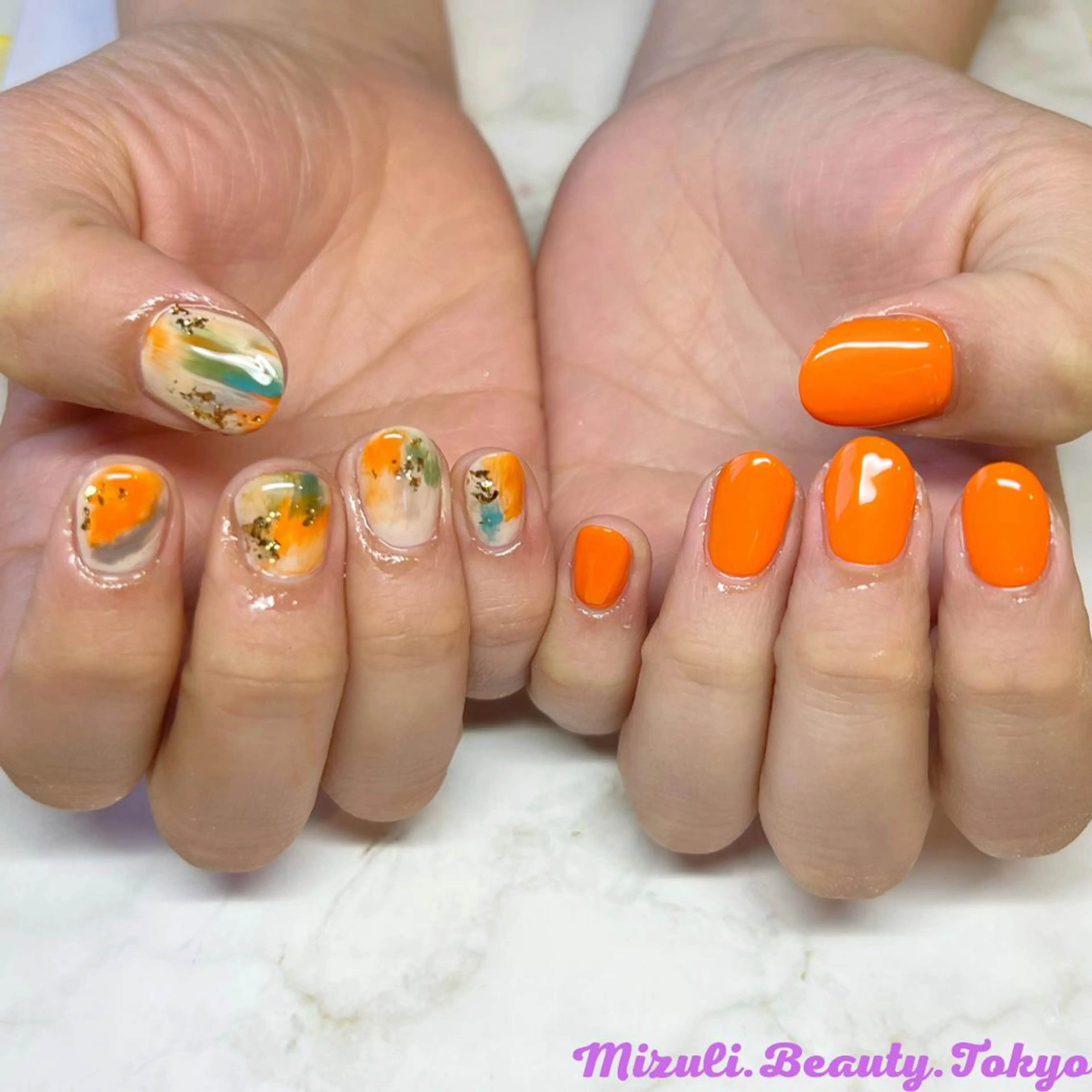 ネイル Mizuliネイル 眉毛メイクのサロンのネイルデザイン