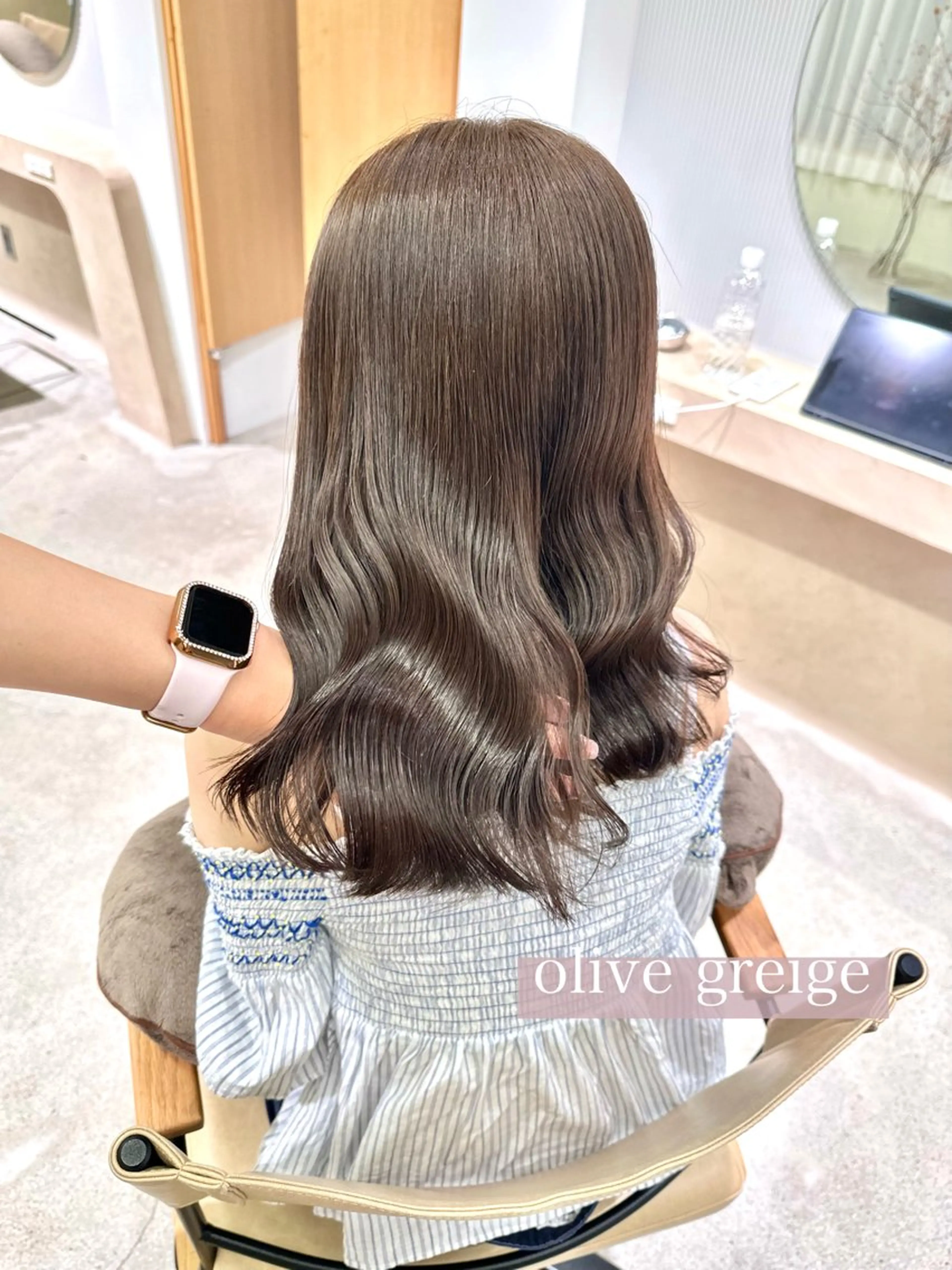 カラー ブリーチ ケアブリーチ ダブルカラー イヤリングカラー ハイライトカラー ulu名古屋栄所属・落合しほ/韓国ヘア/ 髪質改善/縮毛矯正のヘアスタイル