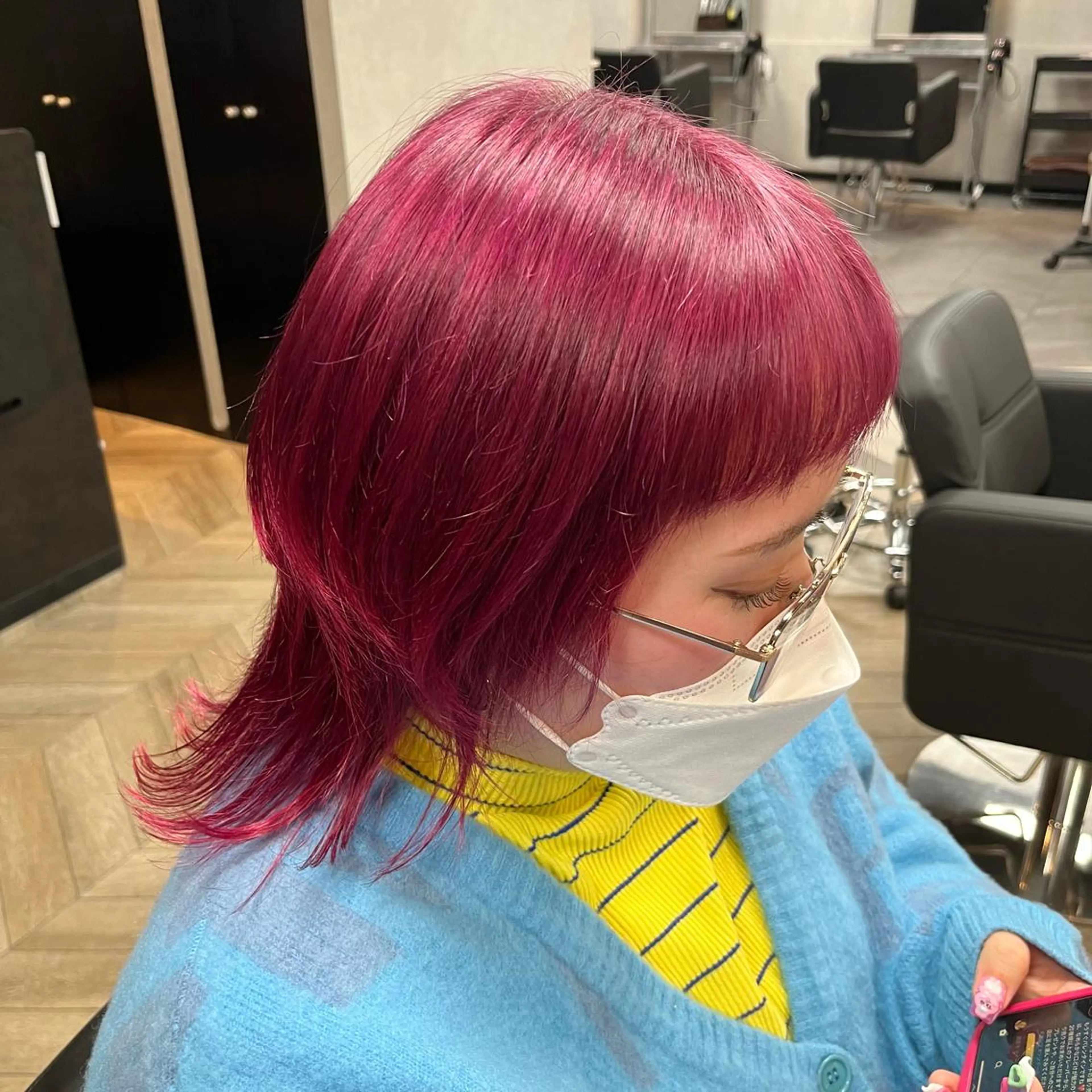 ミディアム カラー ヘアアレンジ ヘアカラー est hair 池袋西口店所属・😈派手髪/ 地雷系 /　KALIN😈のヘアスタイル