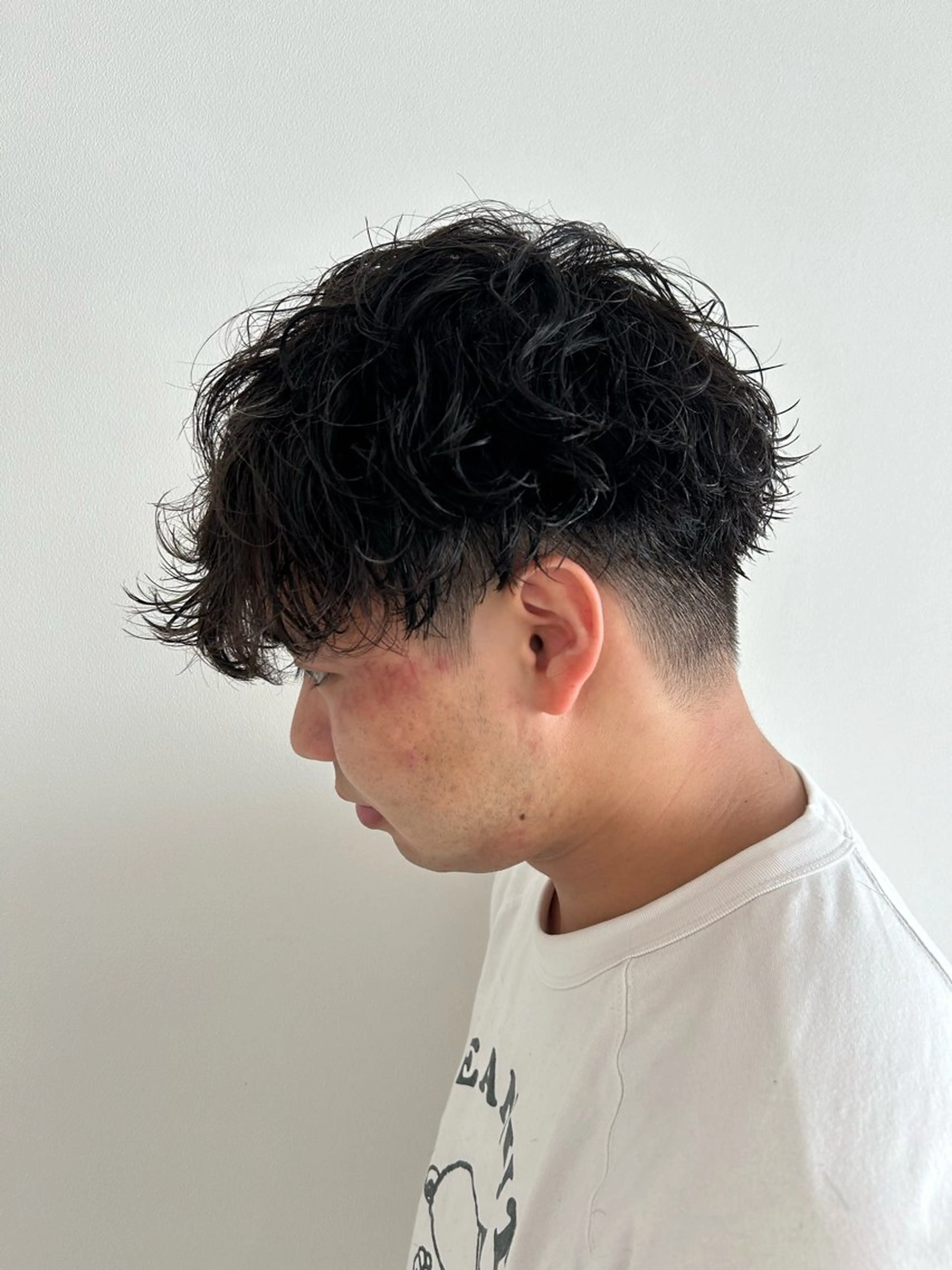 パーマ メンズ カット パーマ 高田 さくらのヘアスタイル